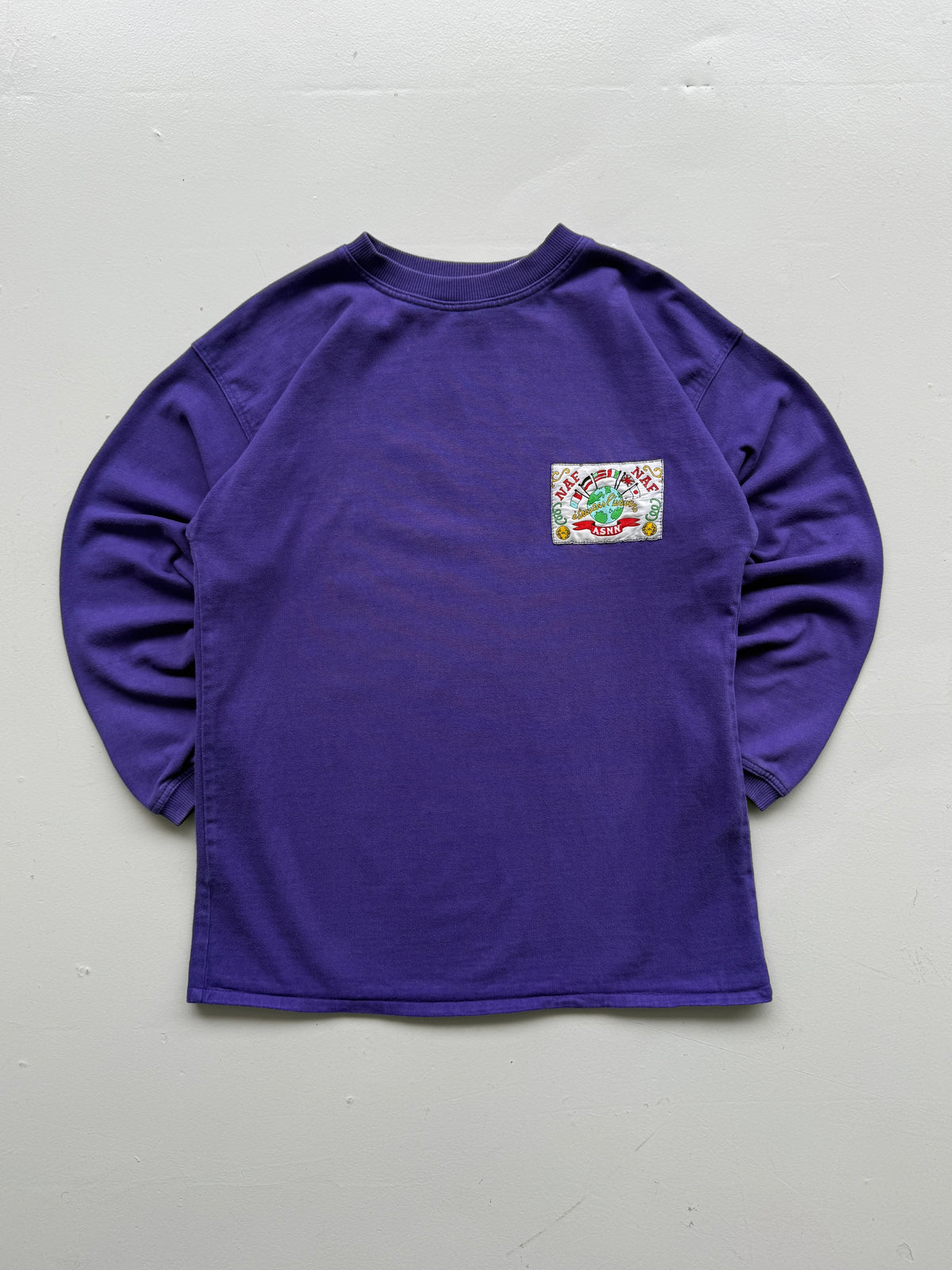 Naf Naf Purple Made in Paris 90s Vintage Sweatshirt