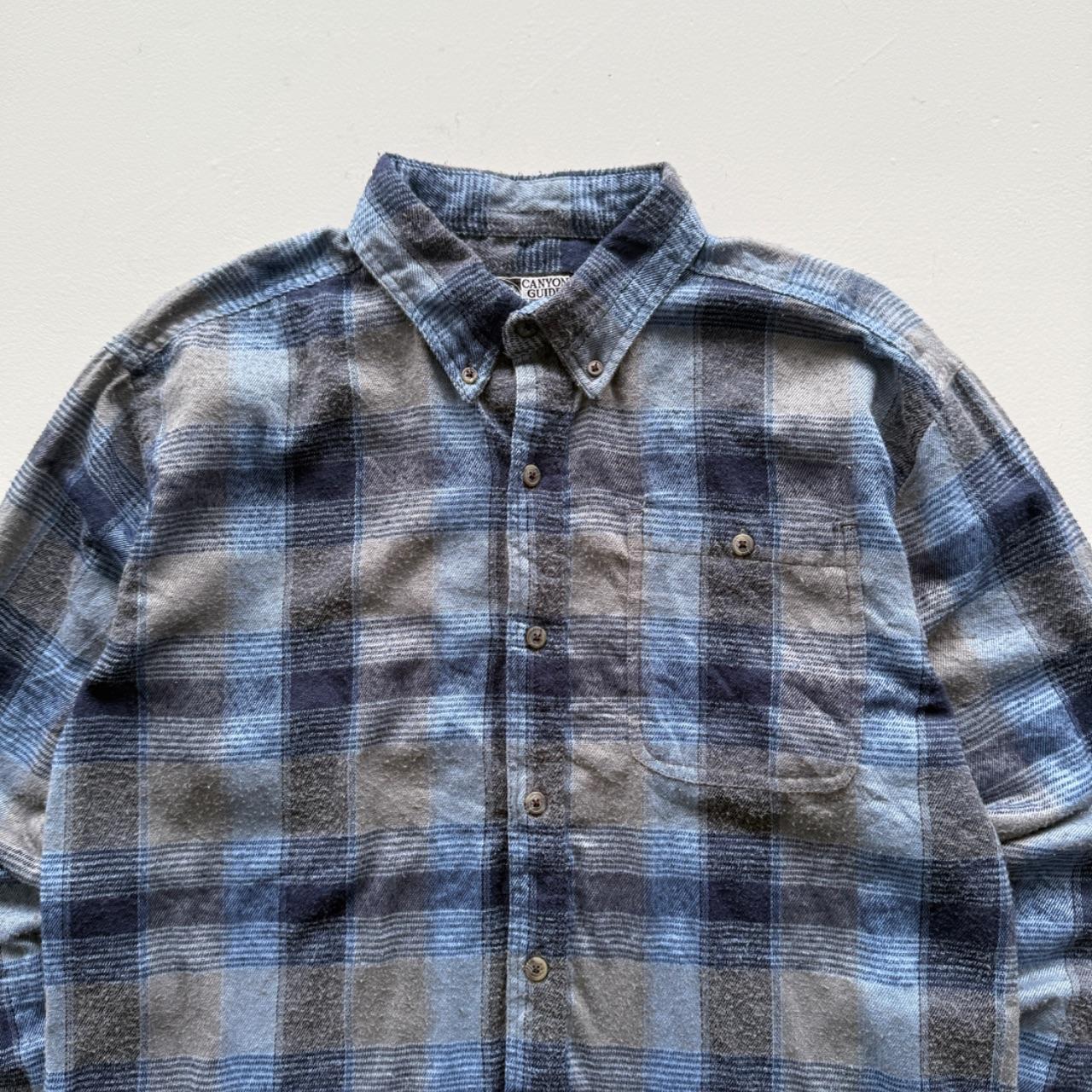 Blue Canyon Guide 80’s Vintage Flannel Long Sleeve Shirt - Large