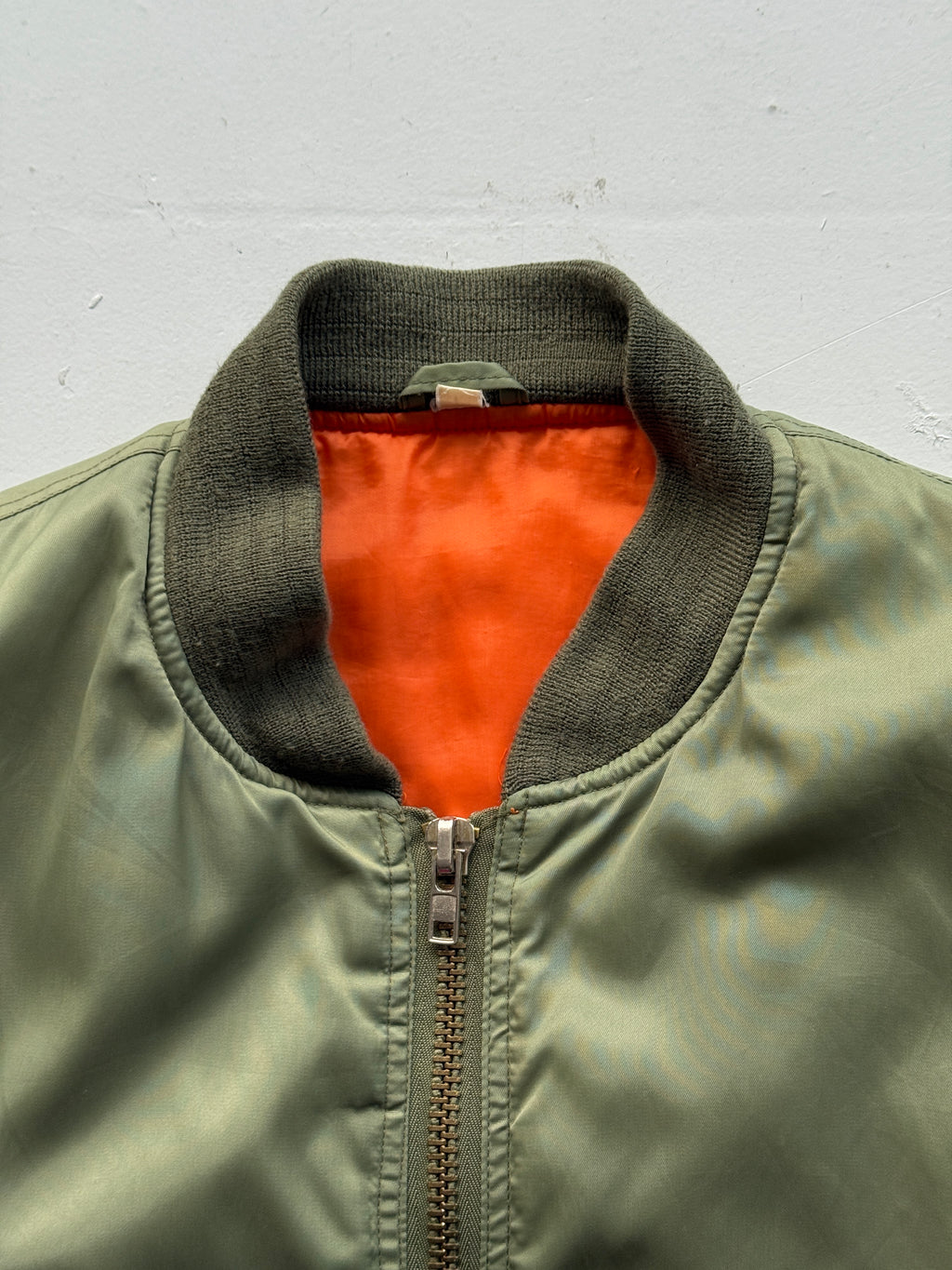 Khaki Green 90’s Vintage Bomber Jacket - Large