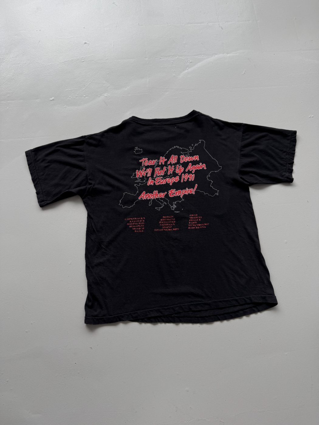 Empire Rare 'Another Empire' Europe 1991 Tour Vintage Band T-Shirt - XL