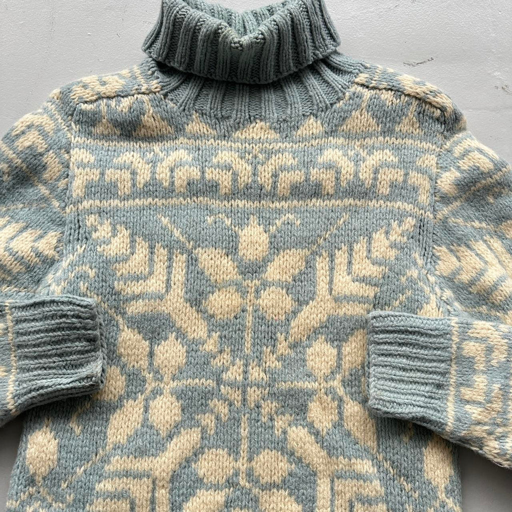 Eddie Bauer 90’s Vintage Geometric Knit Jumper - Small 8/10
