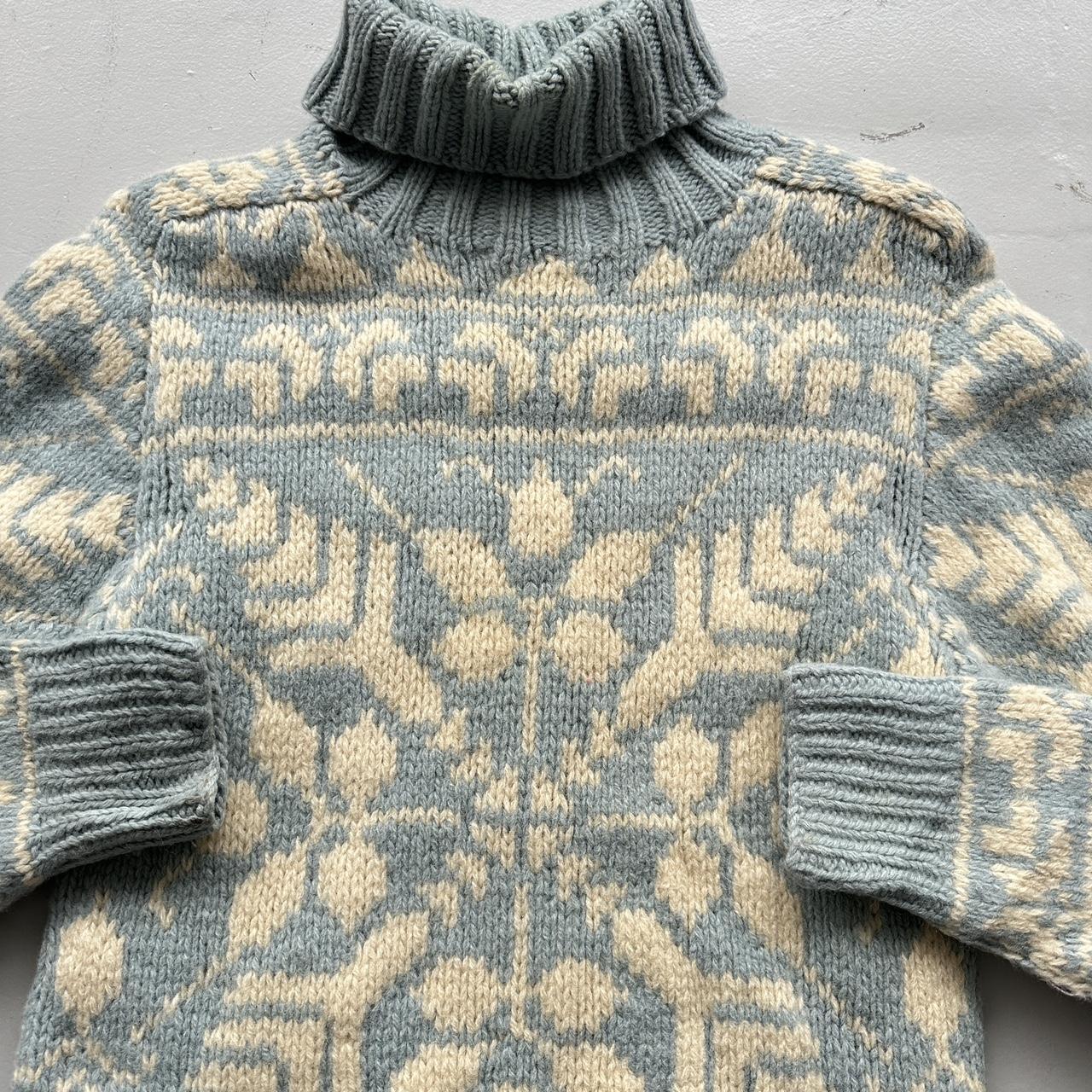 Eddie Bauer 90’s Vintage Geometric Knit Jumper - Small 8/10