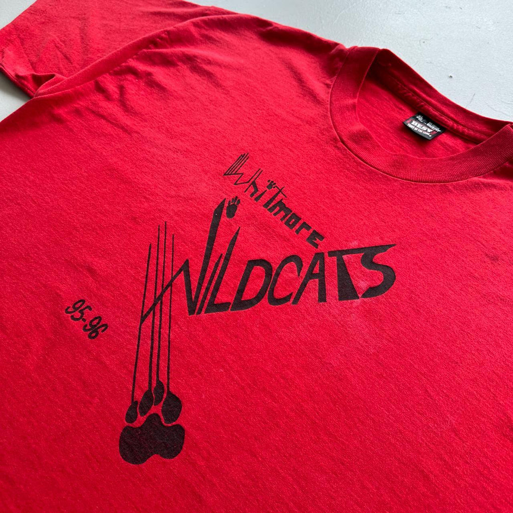 Red Whitewmore Wildcats 90s Vintage T-shirt - XL