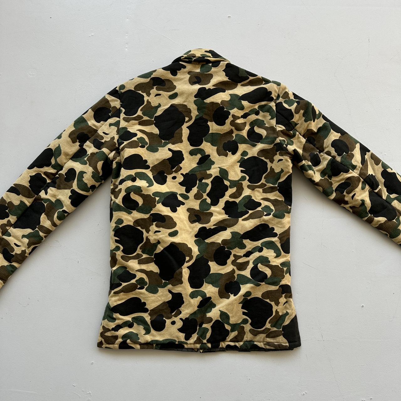 Felt Padded Camo Military 1970s/80s Overshirt - Small