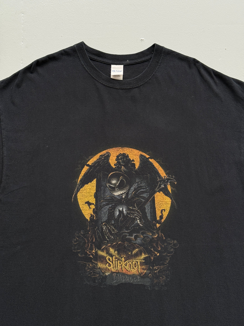 Black Jack Skellington Slipknot Nightmare Before Christmas Graphic T-Shirt - 2XL