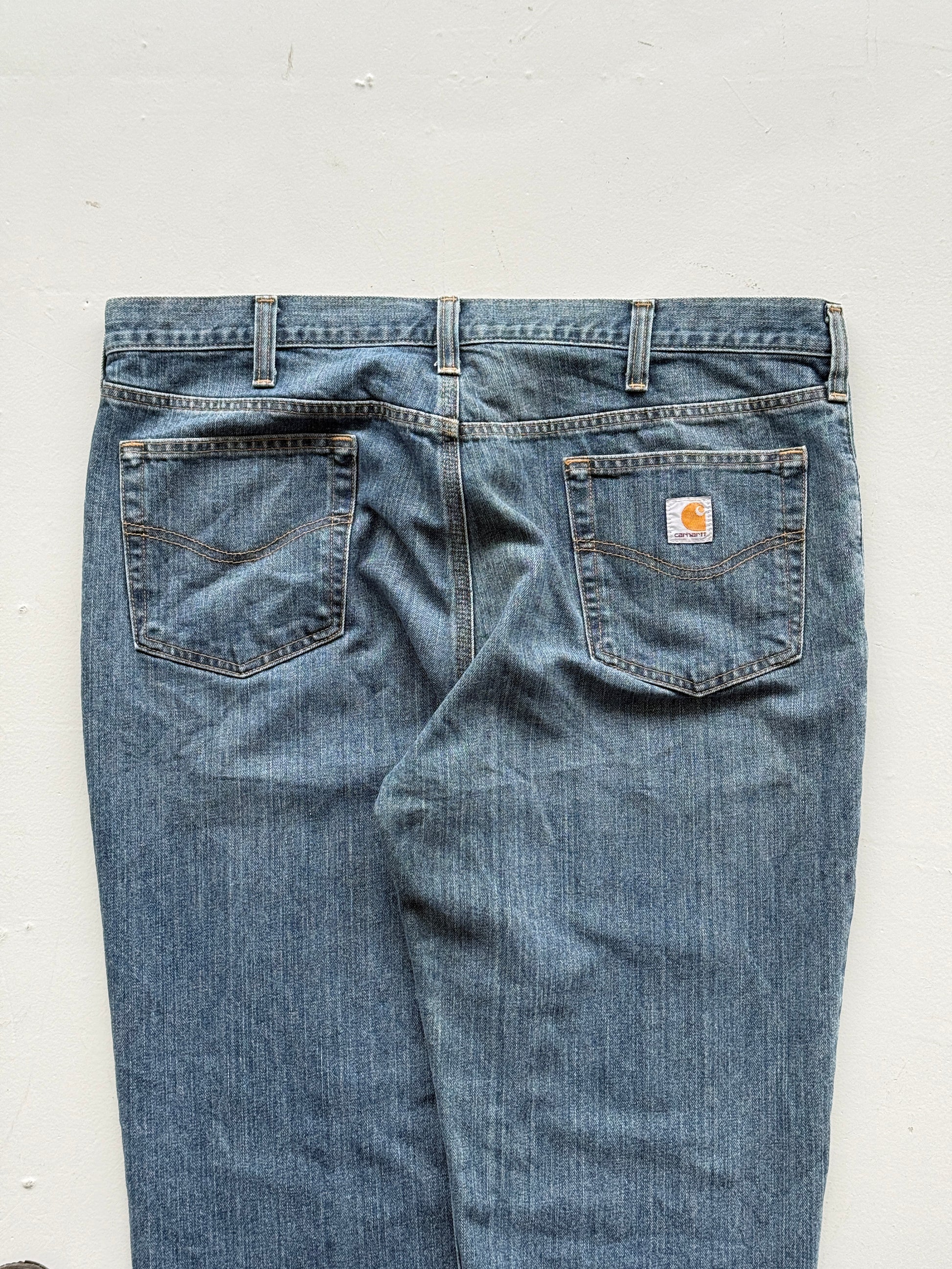 Blue Carhartt 00's Vintage Denim Tapered Jeans - W40 x L34