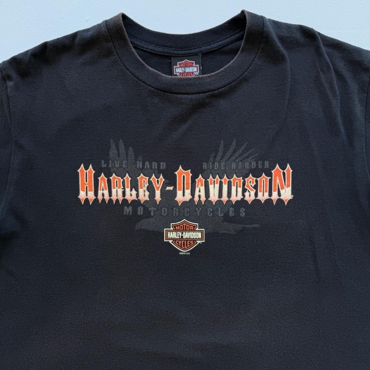 Black Harley Davidson 90s Vintage Graphic T-shirt - Large