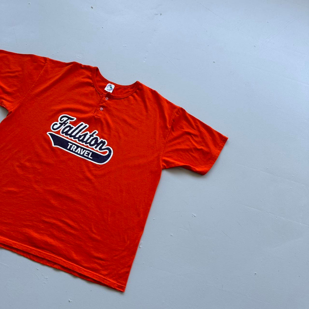 Orange Fallston Baseball 90s Vintage T-shirt - 2XL