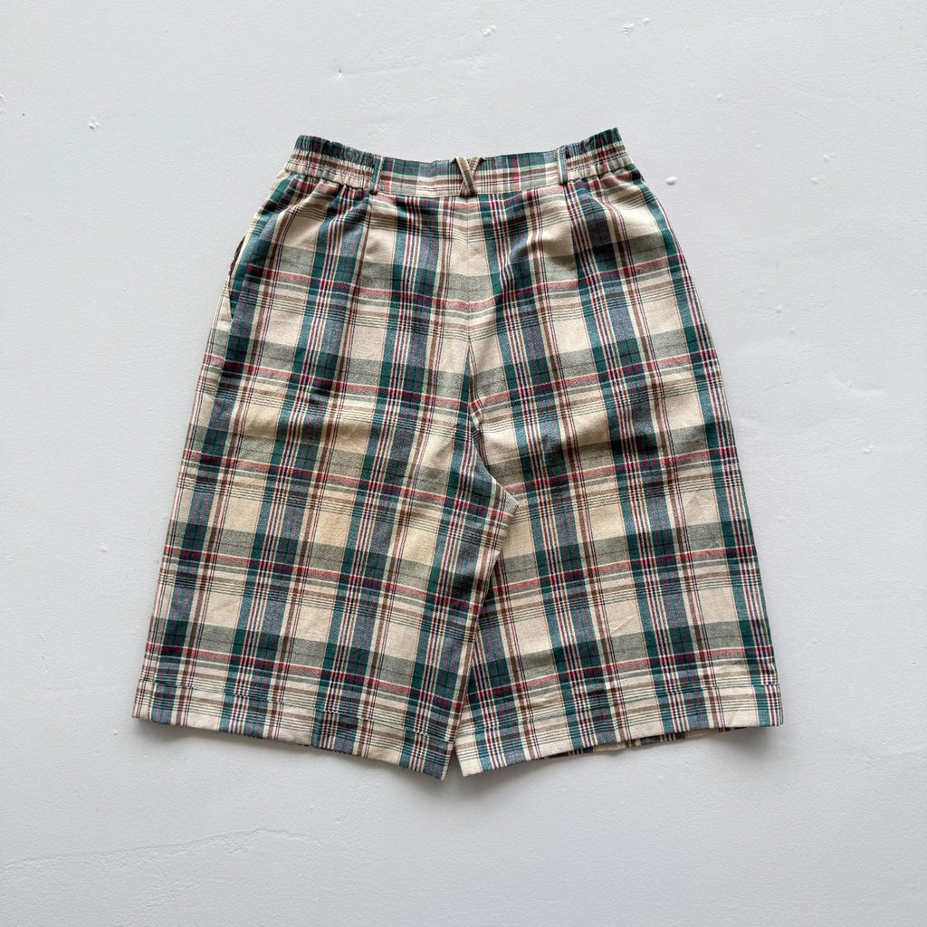 High-waisted Striped Cotton Michelle Boyard 80’s Cargo Shorts - 28"