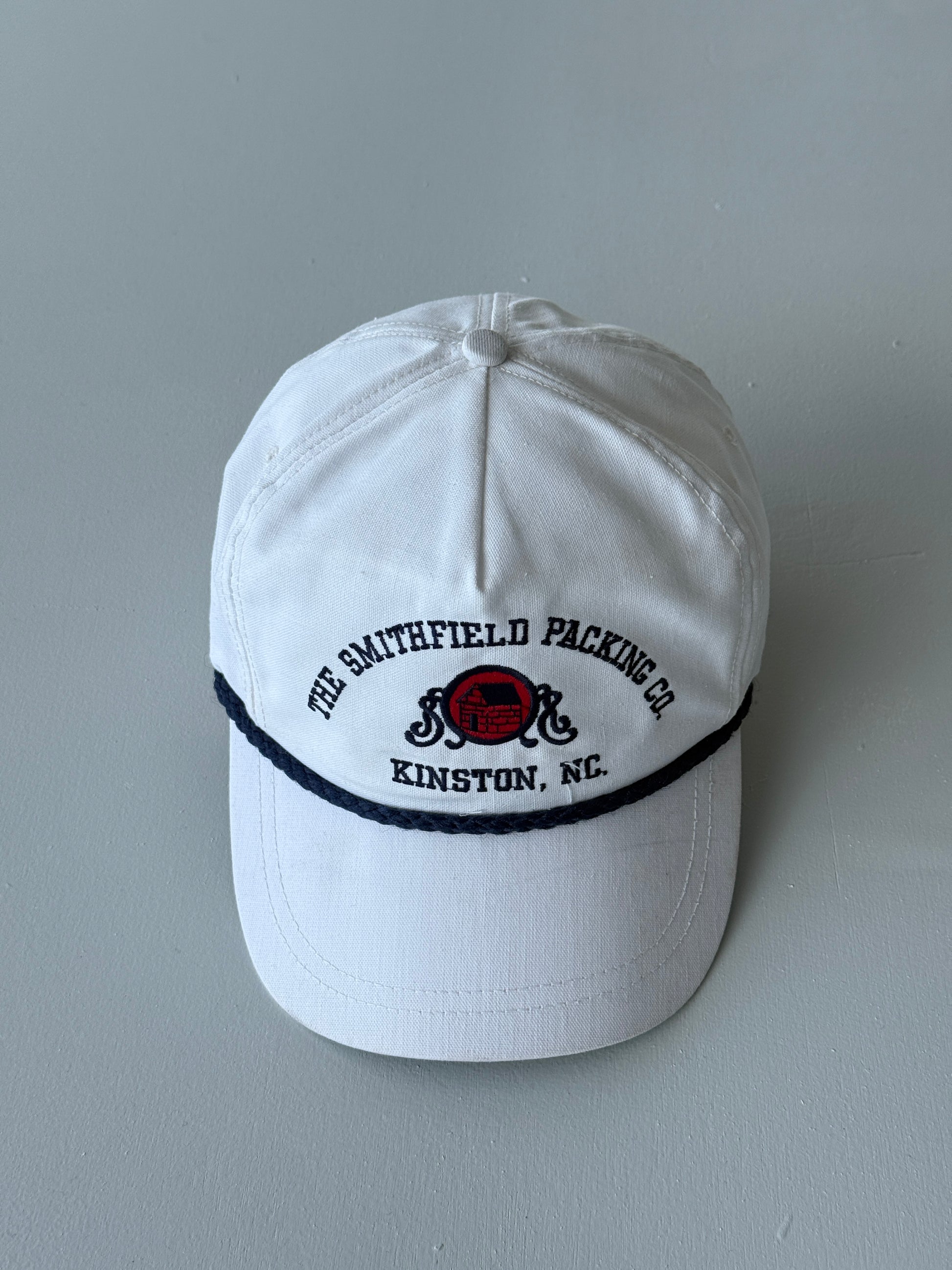 White Smithfield Packing Co. 90's Vintage SnapBack Trucker Cap