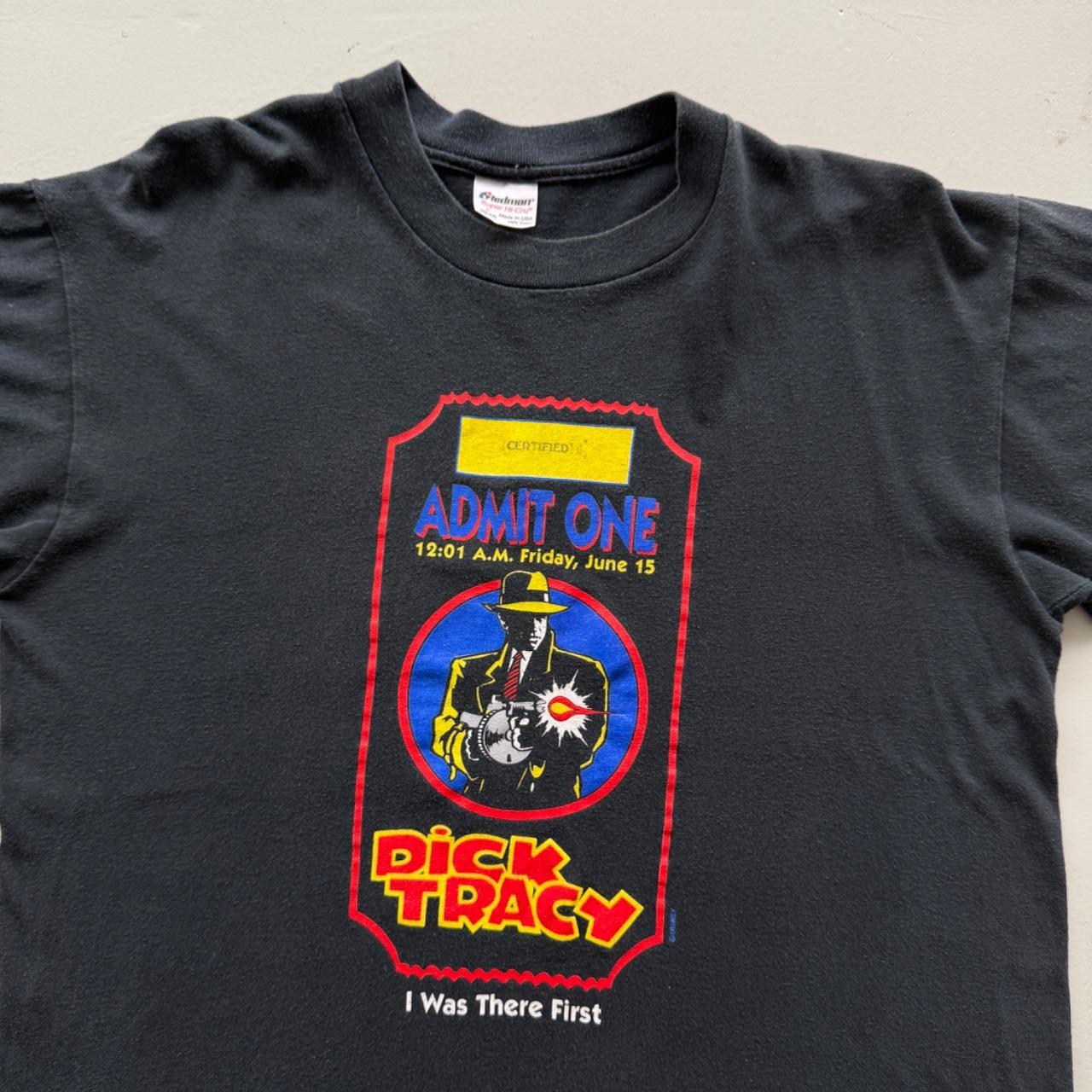 Black Dick Tracy 00s Vintage Graphic T-Shirt - Large