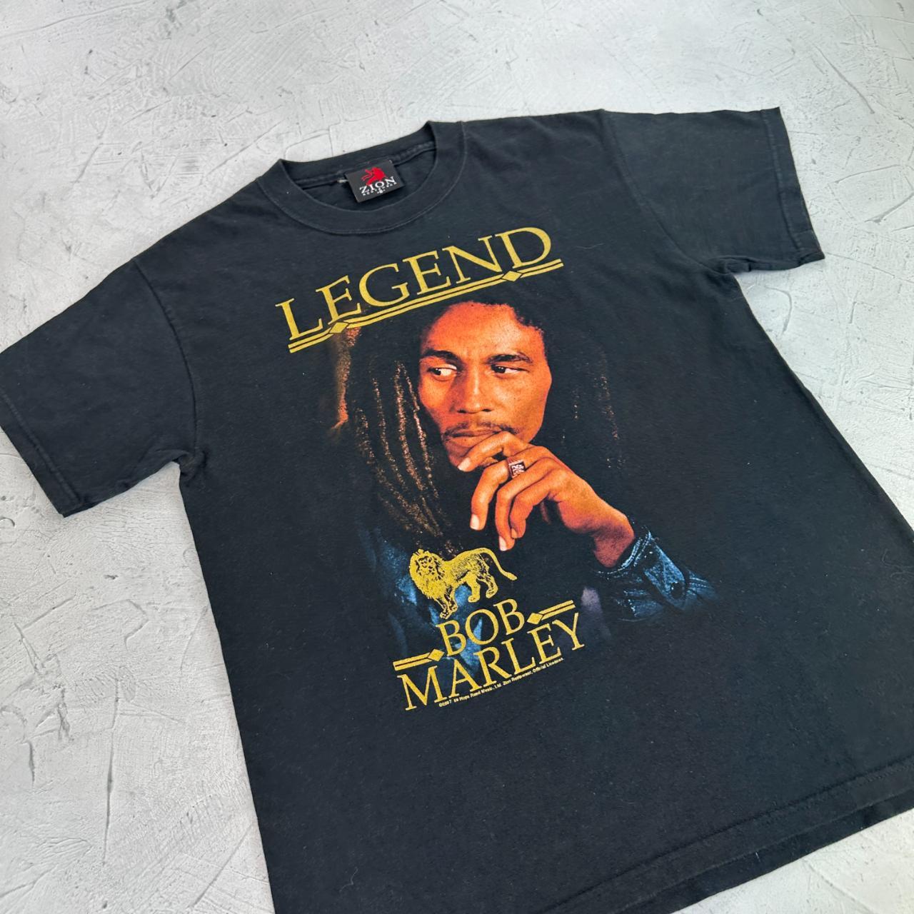 Bob Marley Black Vintage Metal Band T-shirt - Small