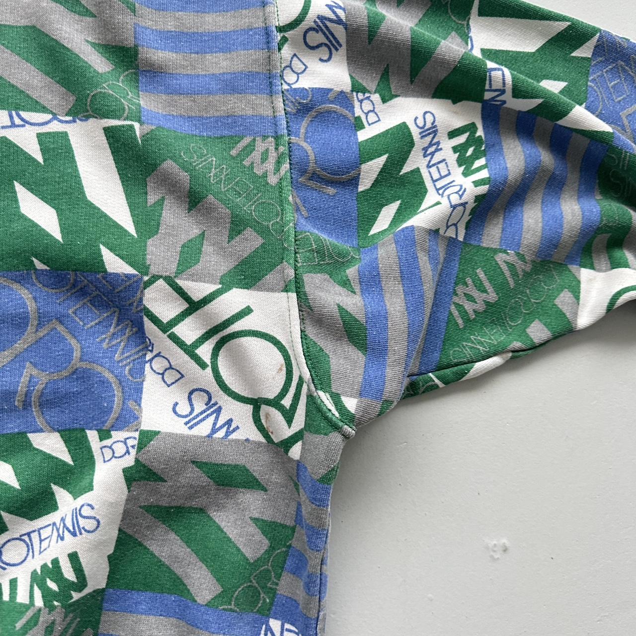 Blue Green Doro Tennis Vintage Graphic Sweatshirt - Men’s Boxy Small / Women’s 10/12