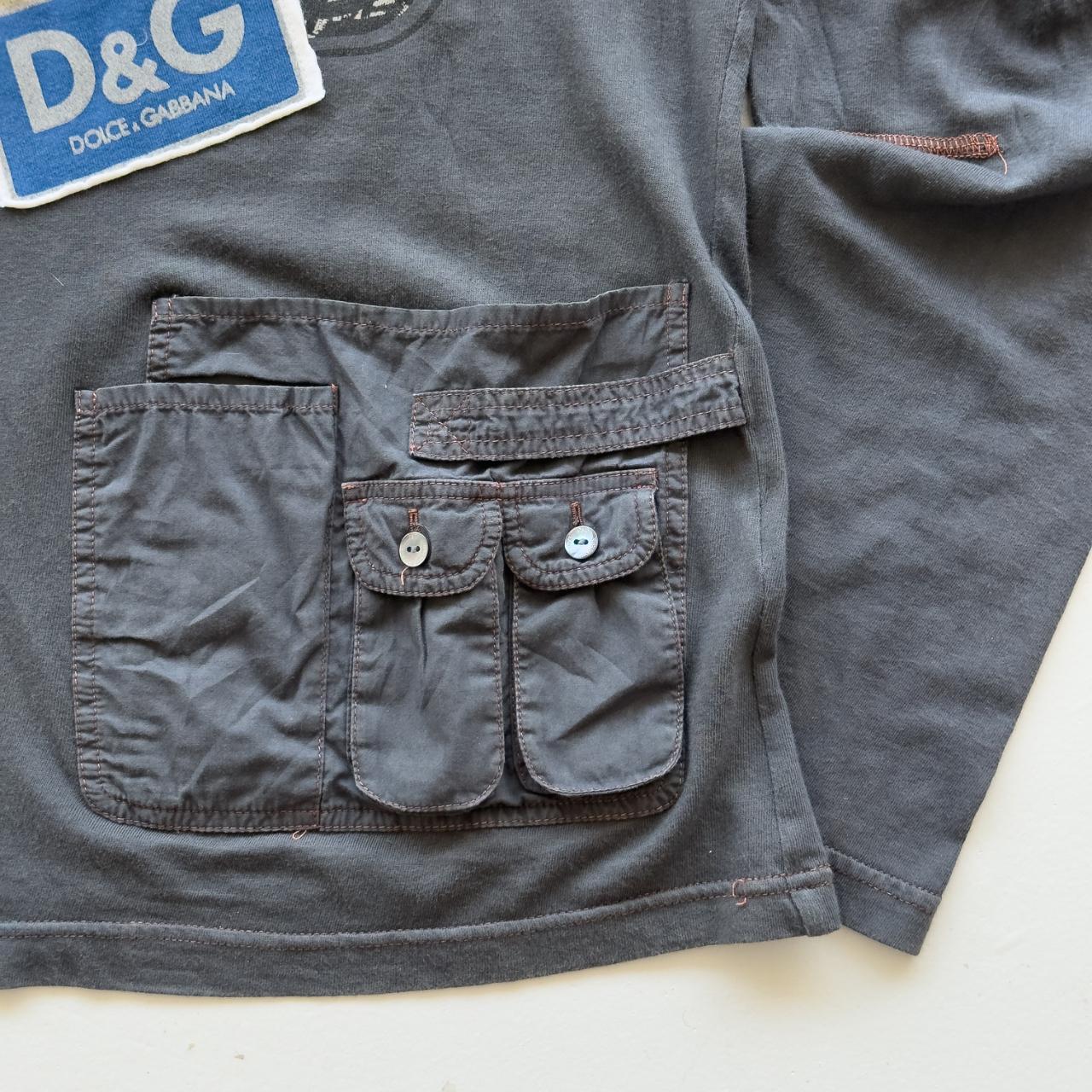 Grey Dolce & Gabbana Rare 00's D&G Graphic Long Sleeve - XL