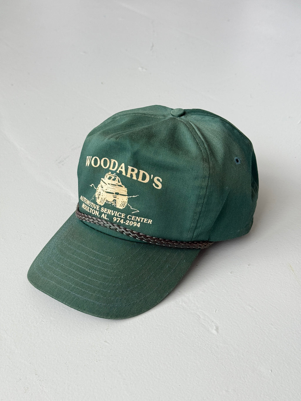 Green Woodards Vintage Cotton SnapBack Trucker Cap