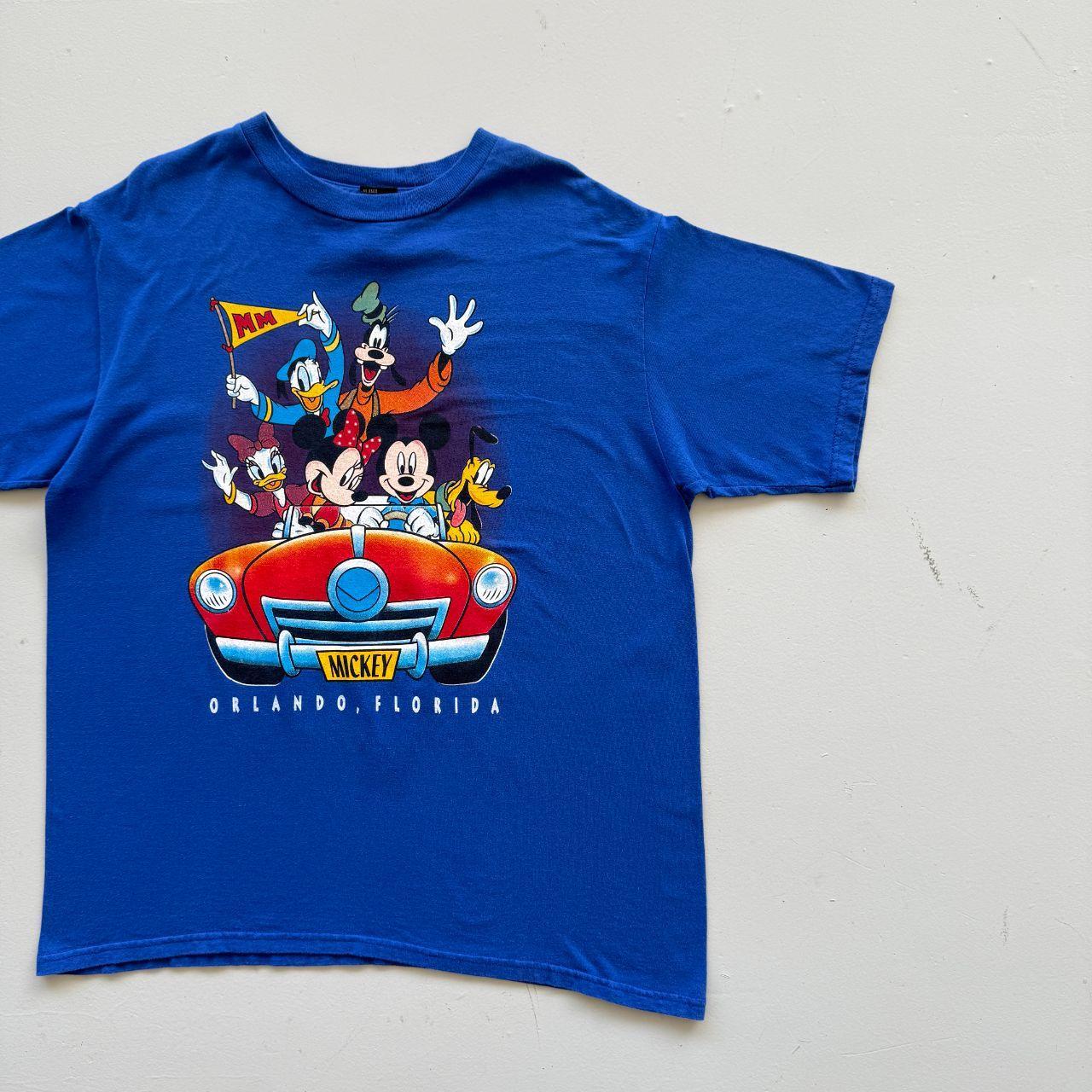 Blue Disney Orlando Florida 00s Vintage Cartoon Graphic T-Shirt - XL