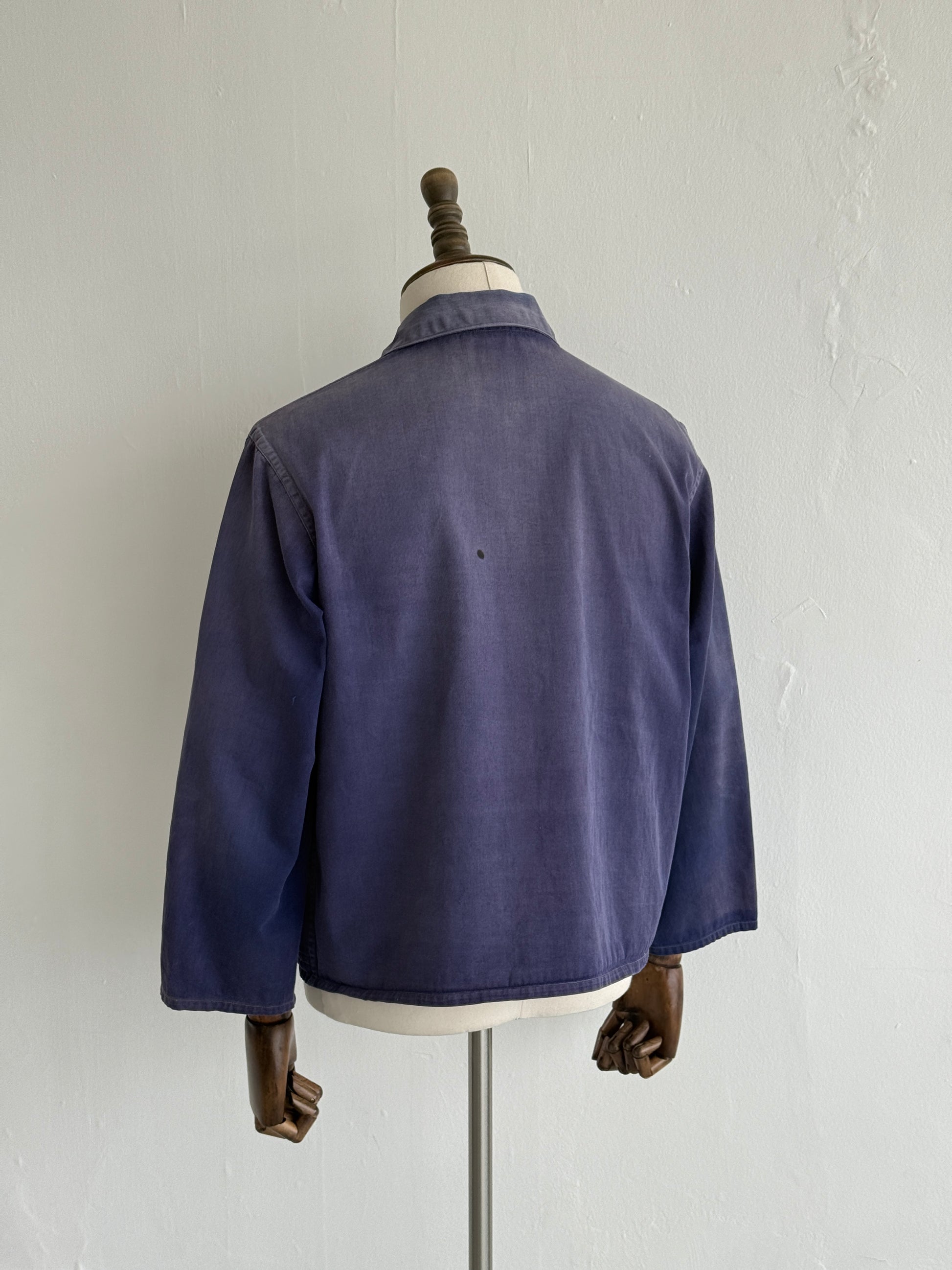 Faded Blue Friendship Made in China Vintage Workwear Chore Jacket CH386 - XS
