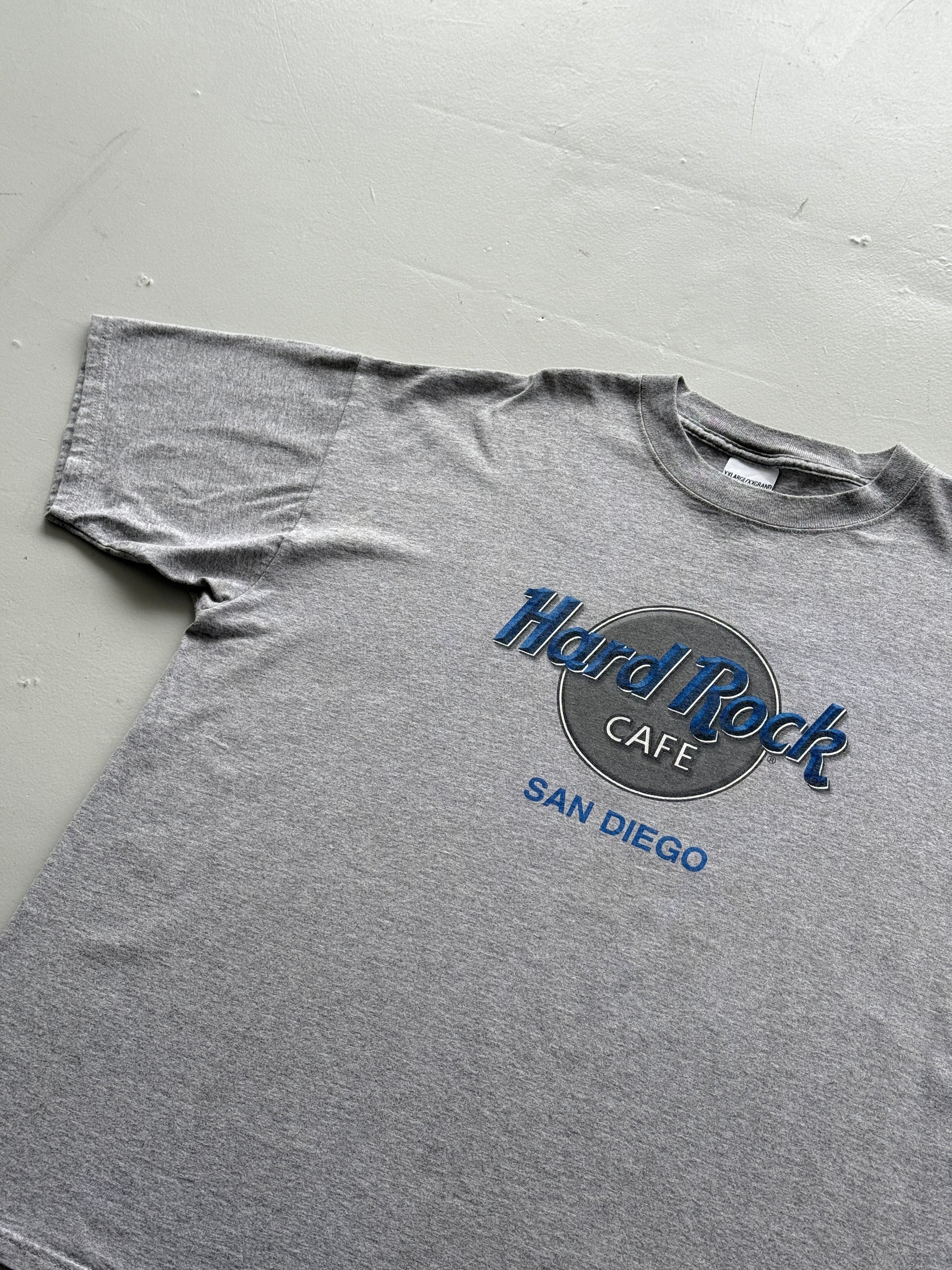 Grey Hard Rock Cafe 00's Vintage Graphic T-Shirt - XXL