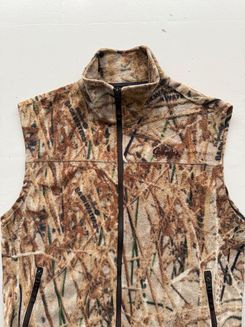 Real Tree Camo Vintage 90's Cabela's Fleece Vest - Medium