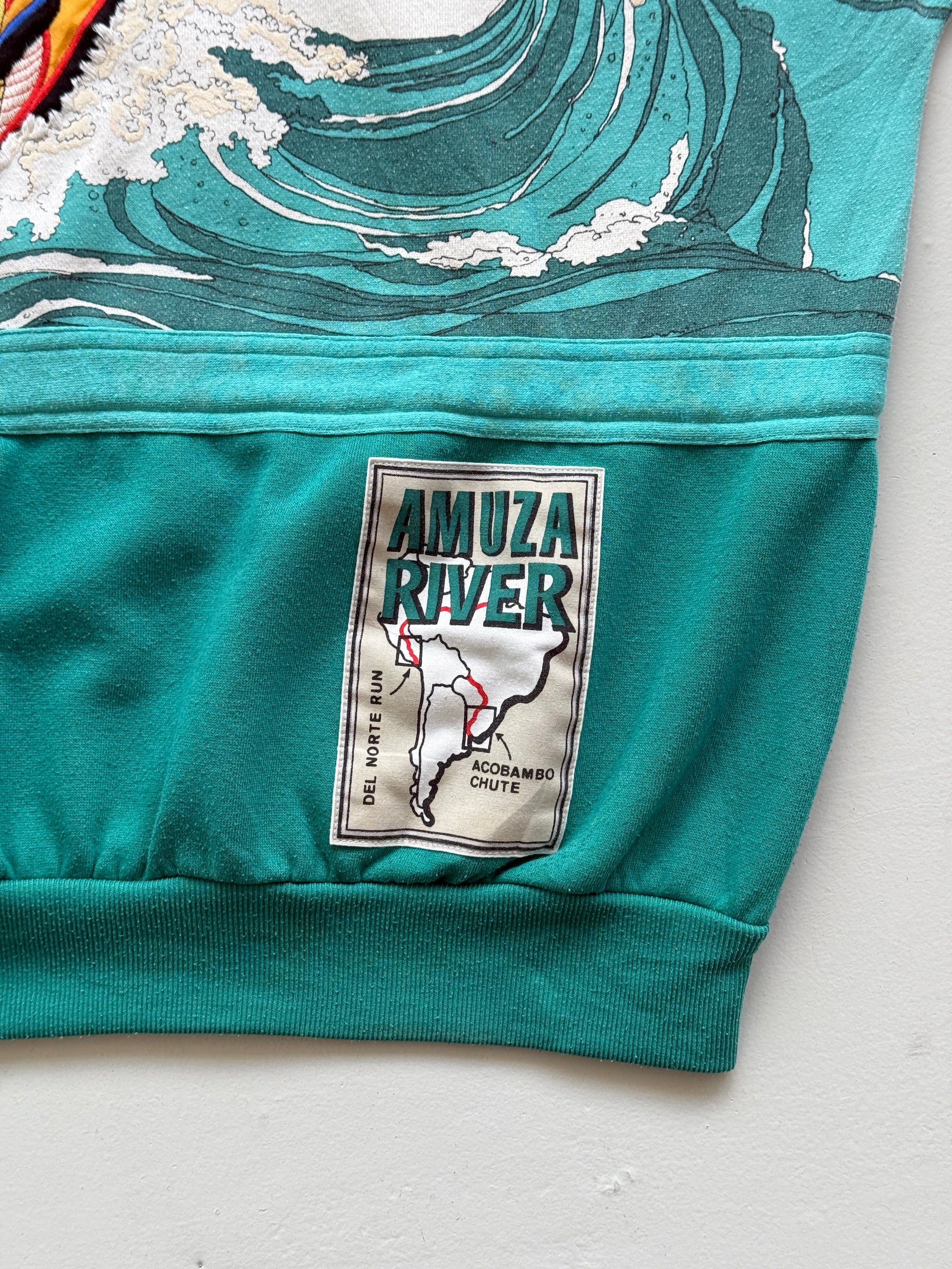 Rare Adidas 90's Vintage Graphic Devil's Toenail Kayaking Sweatshirt Jumper - XL