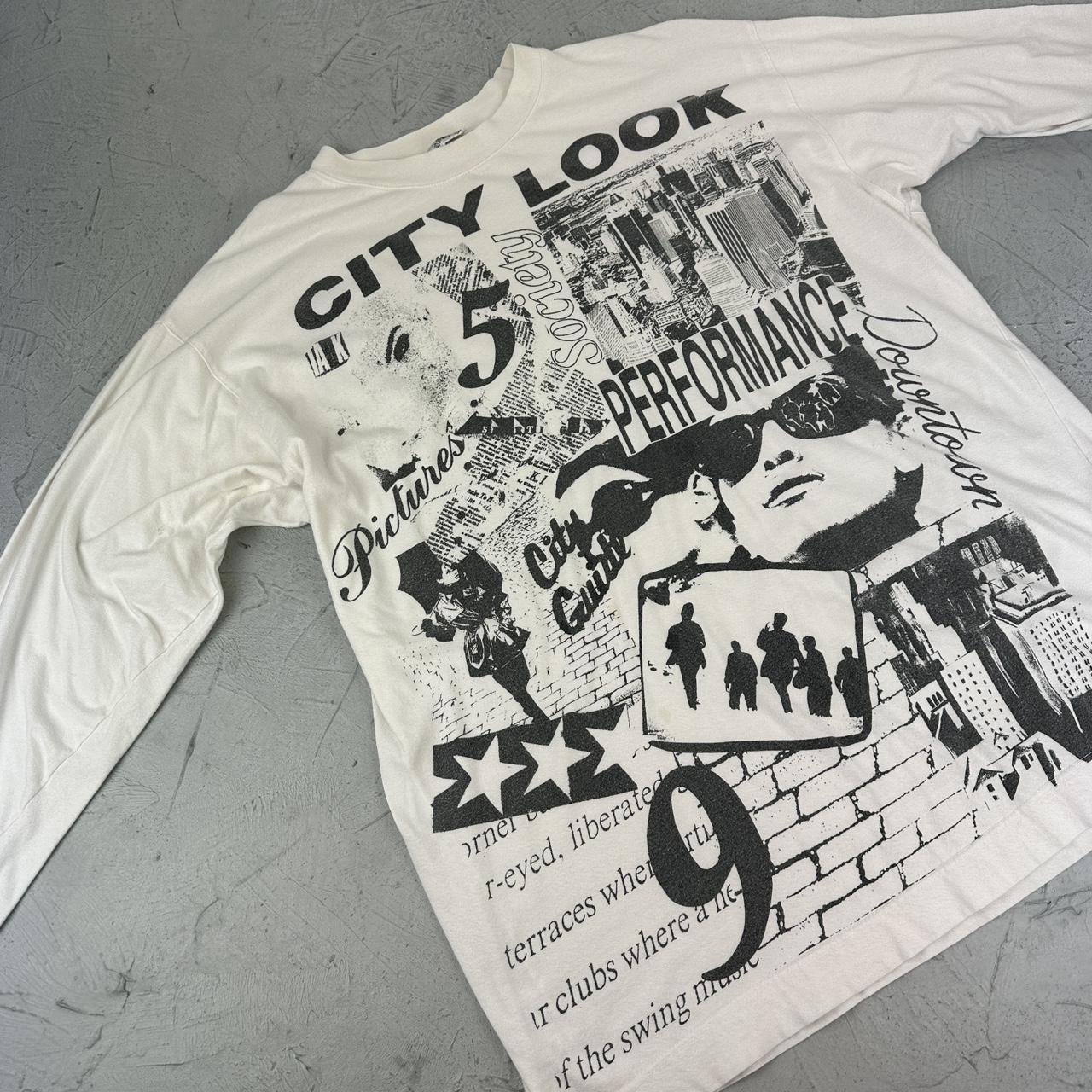 Passport City 90s White vintage T-shirt - XL