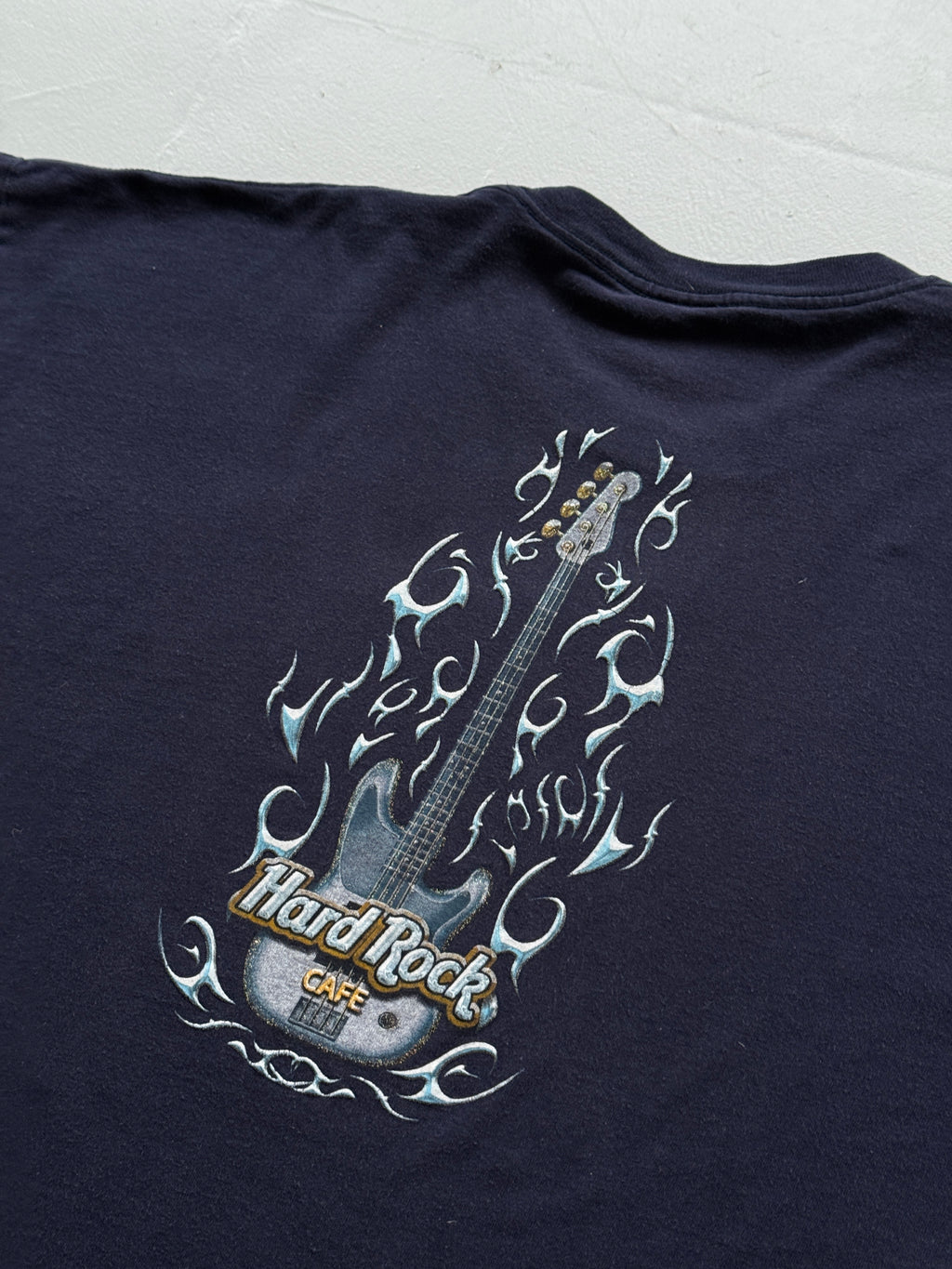 Navy Blue Hard Rock Cafe 90's Vintage Graphic T-Shirt - XXL