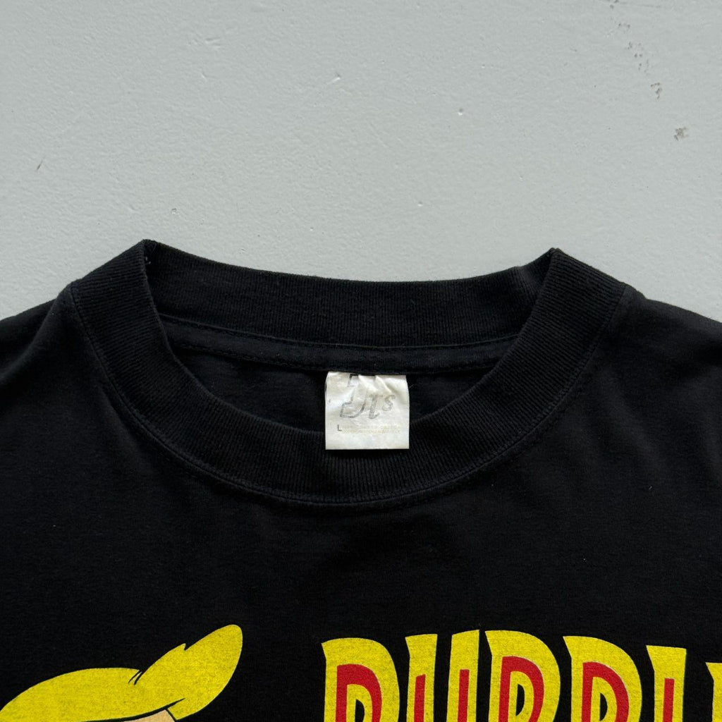 Black Fred Flintstone 90s Vintage Graphic T-Shirt - Large
