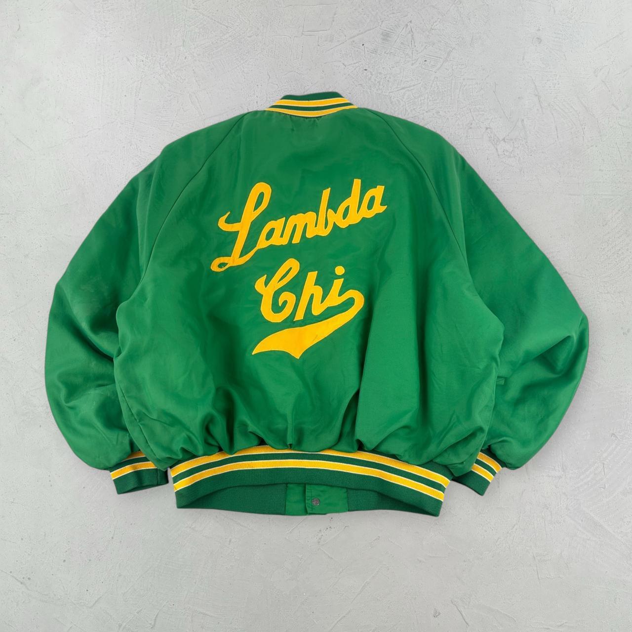 Lambda Chi 80s USA Green University Varsity Jacket - Large