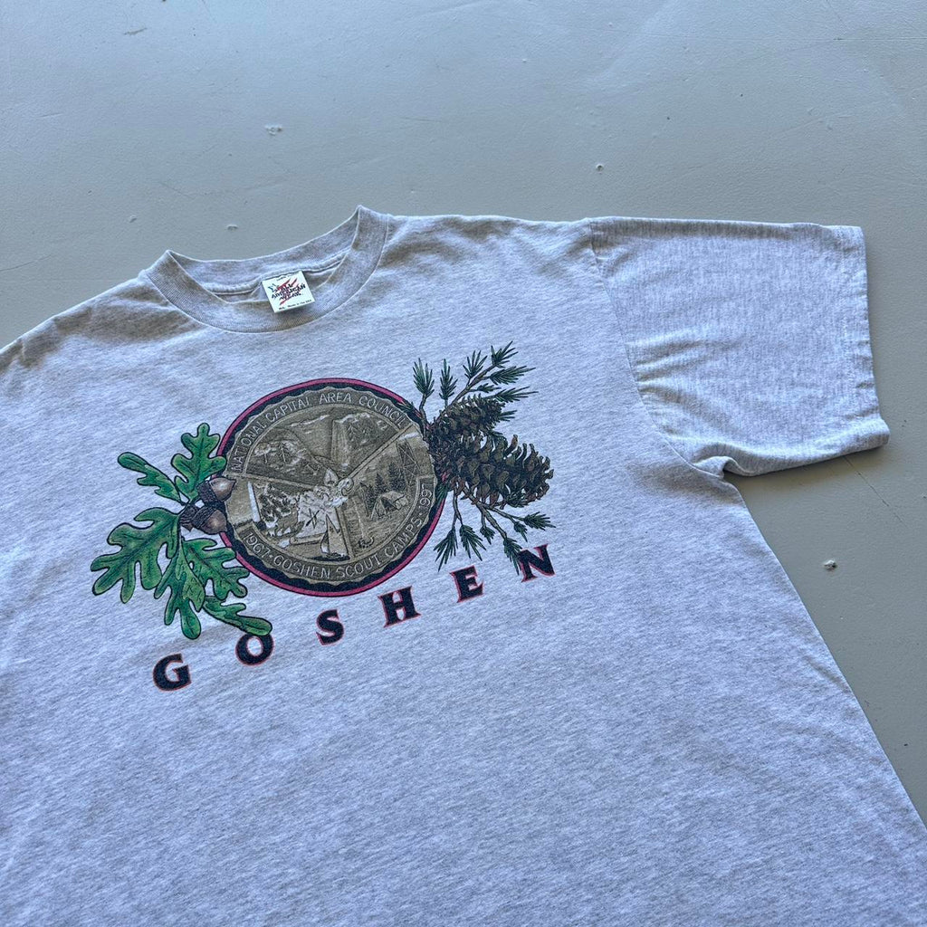 Grey Goshen Boy Scouts 90s Vintage T-shirt - XL