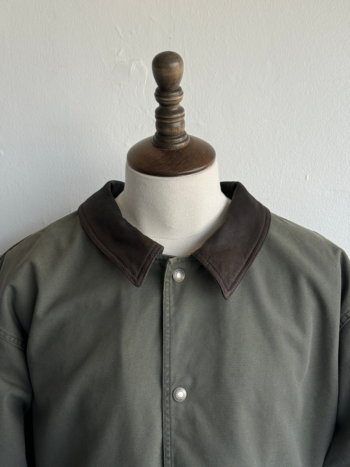 Woolrich Olive Barn Jacket Removable Inner 90's Vintage - XXL