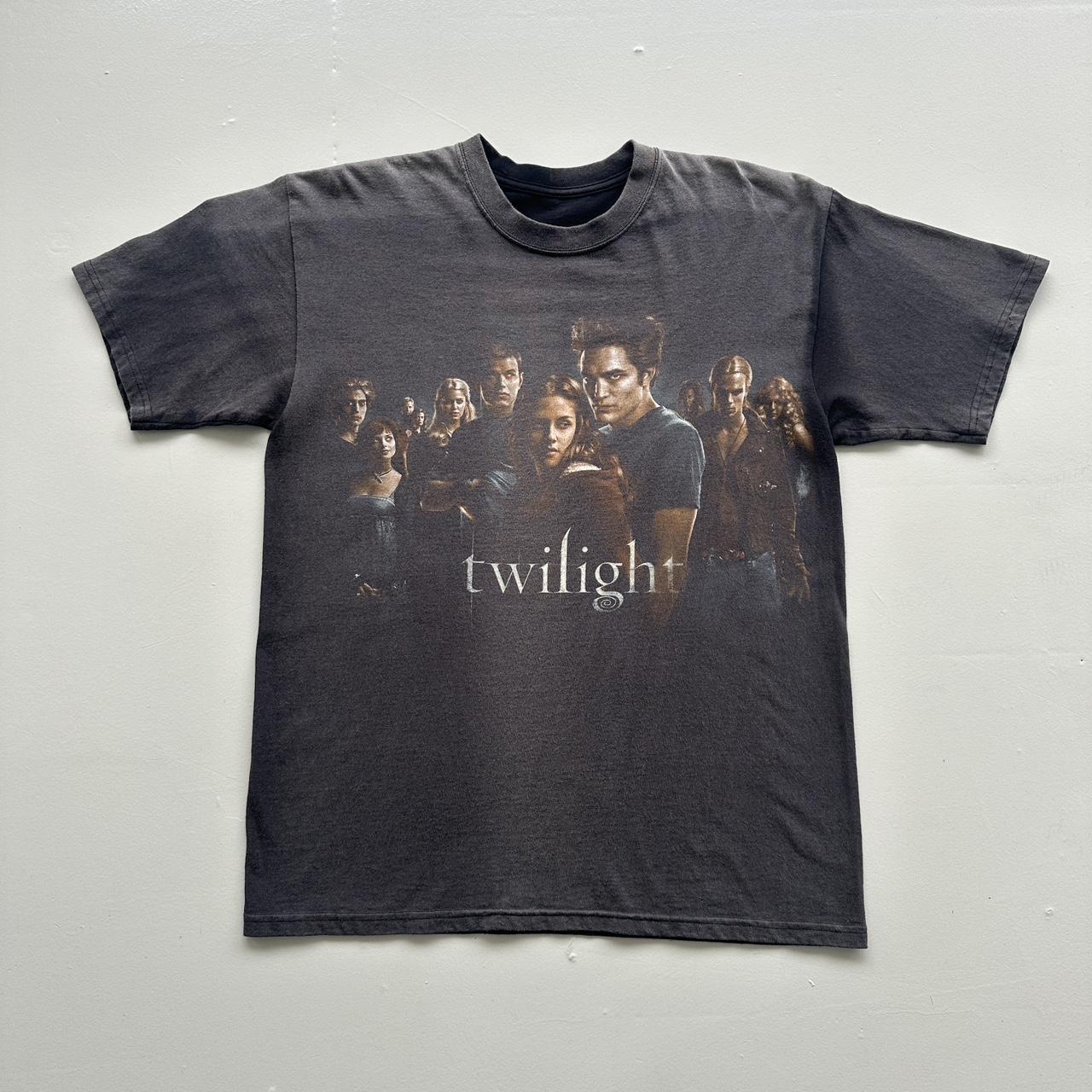 Black Faded Twilight Movie Promo Vintage 00's Graphic T-shirt - Large