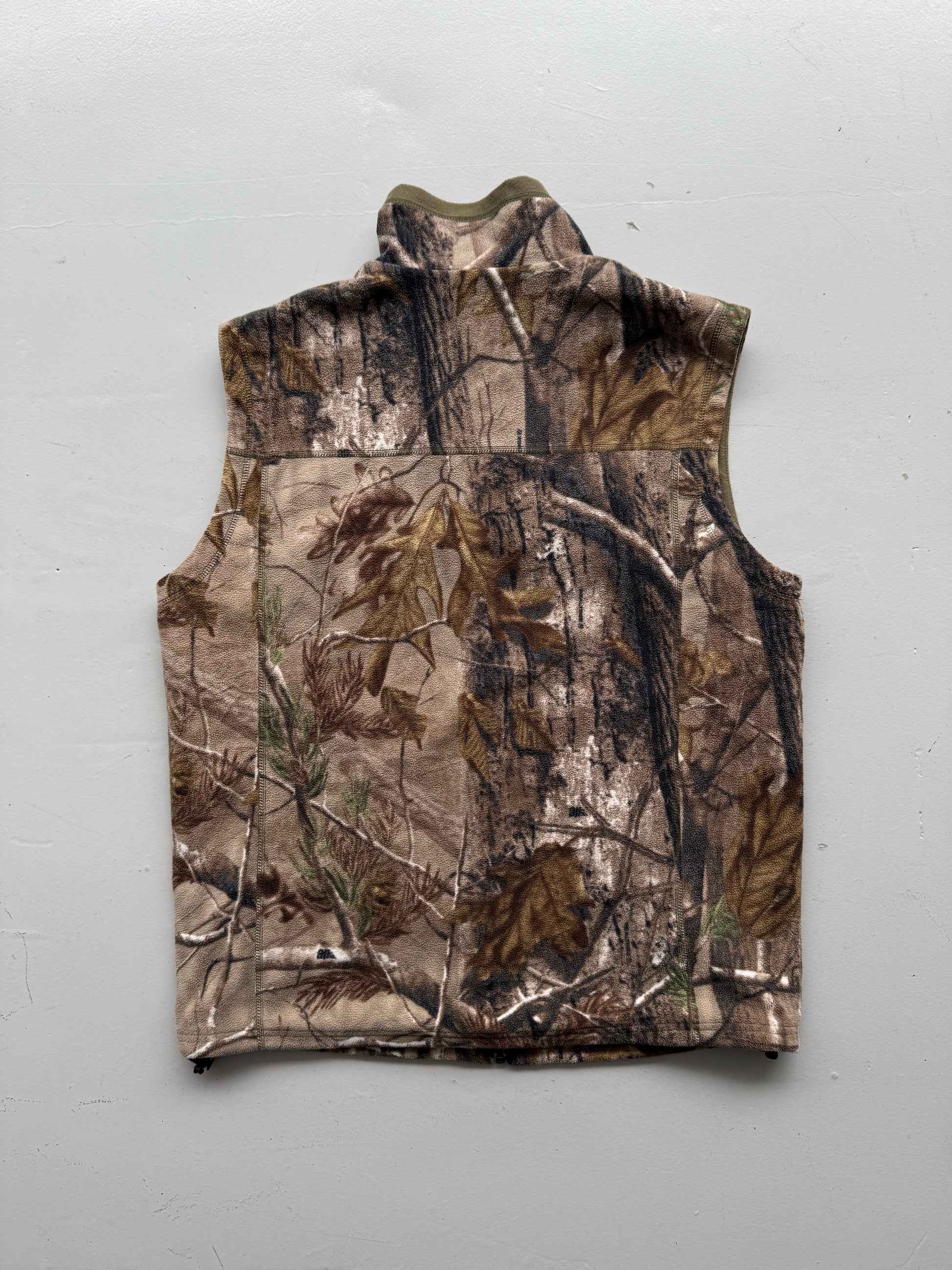 Real Tree Camo Vintage 90's Fleece Vest - Medium