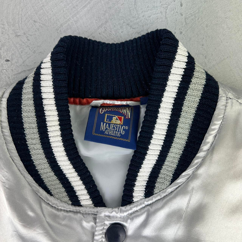 New York Yankees Silver Rare Vintage Varsity Jacket - Medium