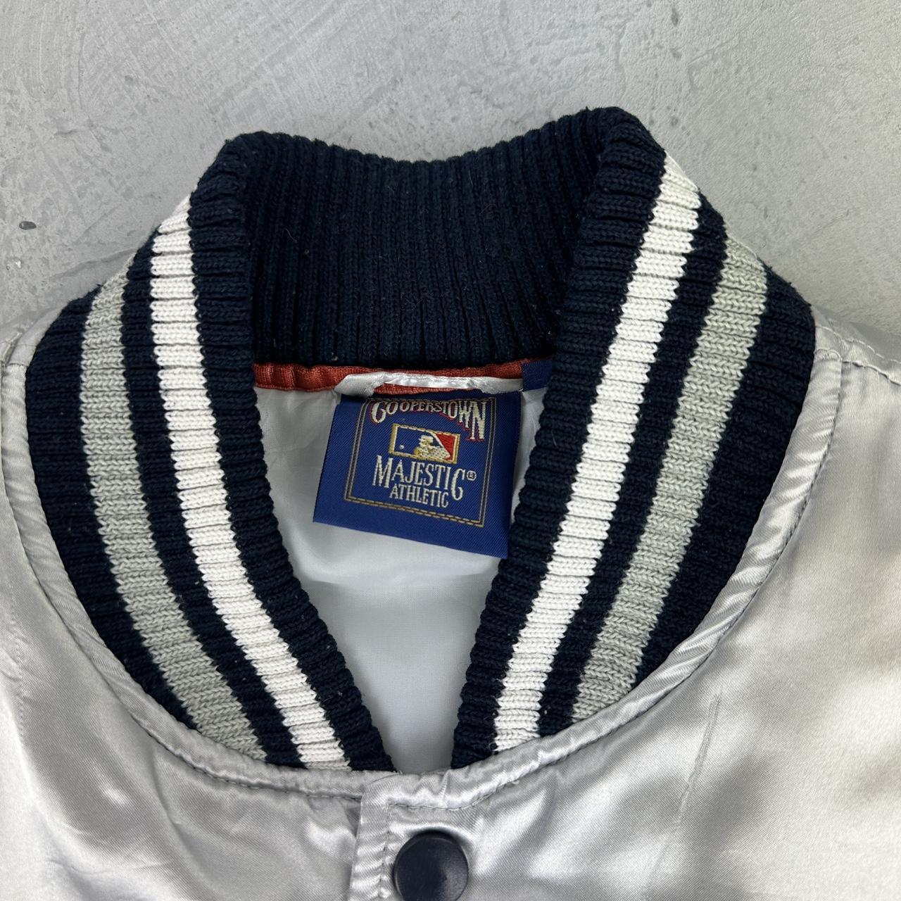 New York Yankees Silver Rare Vintage Varsity Jacket - Medium