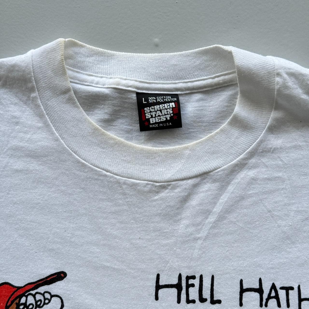 White Novelty Cartoon Dad Slogan Vintage 90s Tour T-shirt - Medium