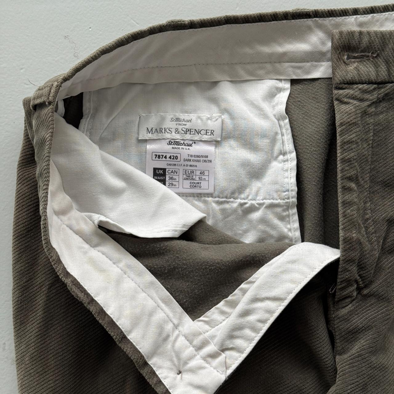 Green Marks & Spencer Vintage Corduroy Pants - 34" x 27"