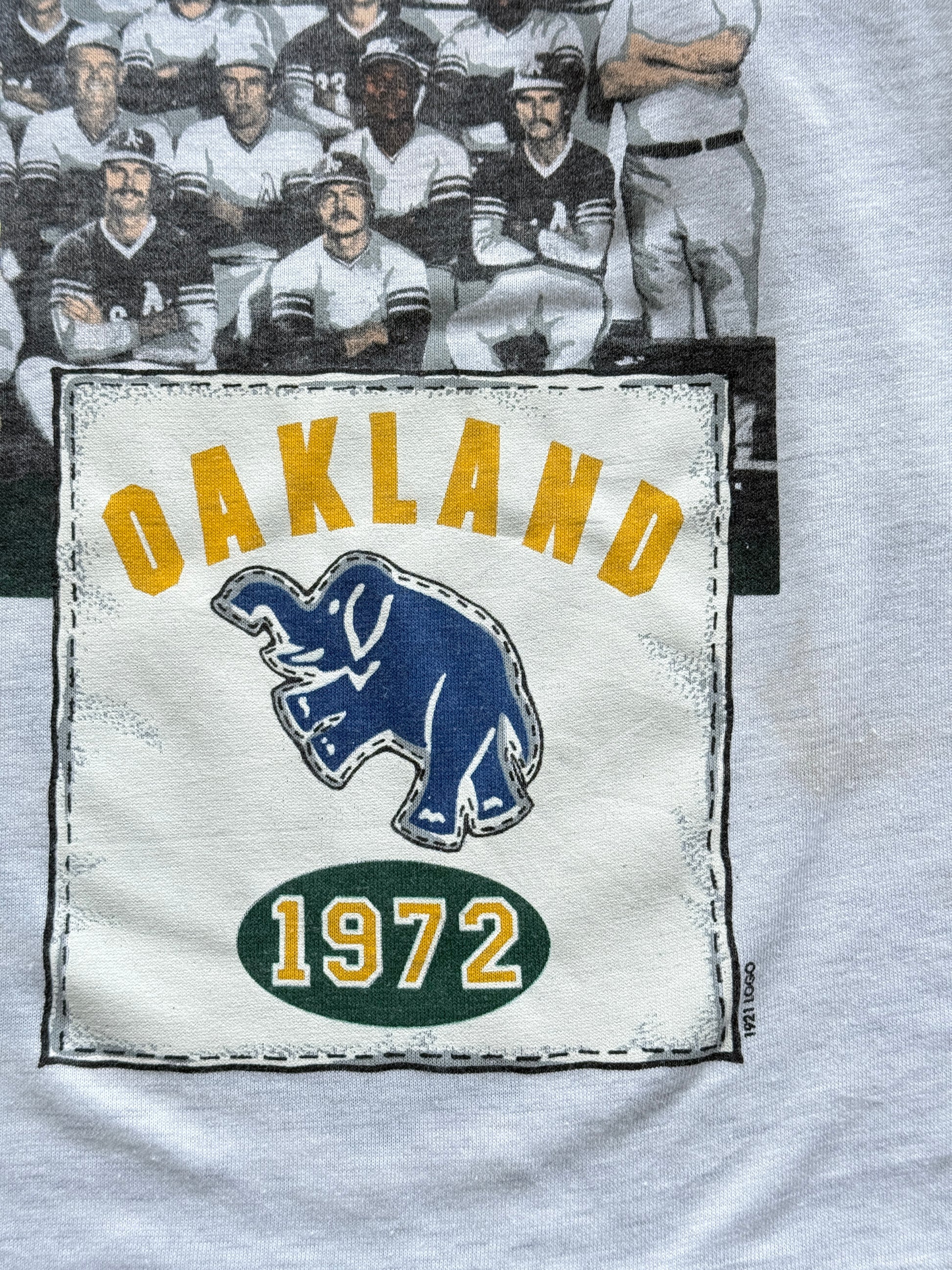 Oakland Athletics 1972 World Champions 90's Vintage Single Stitch Graphic T-Shir