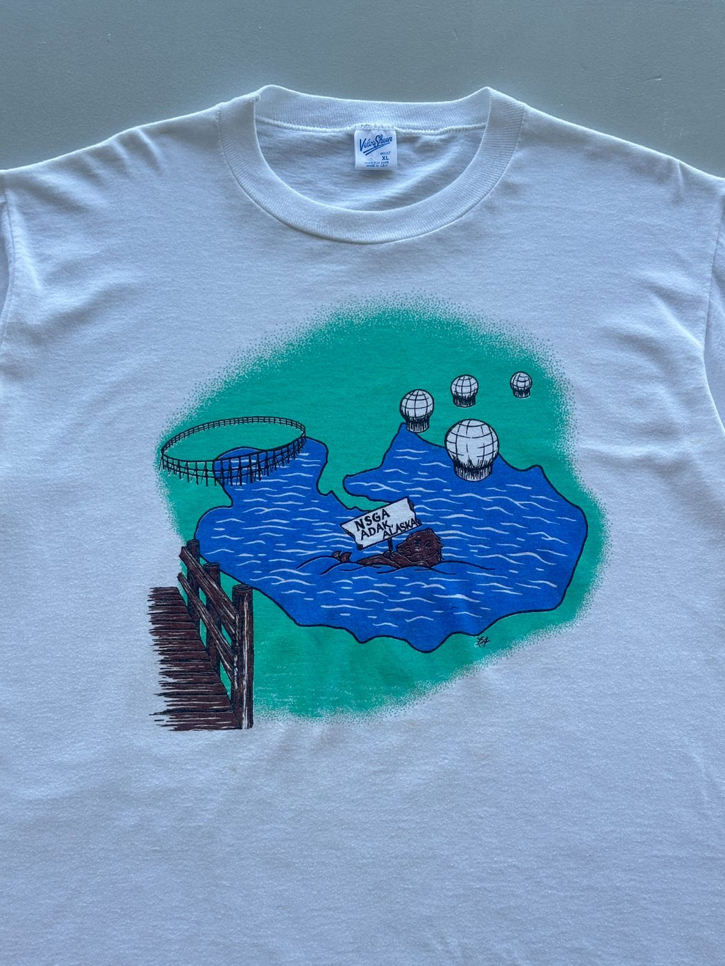 Alaska Cartoon 90's Vintage Single Stitch T-Shirt - XL