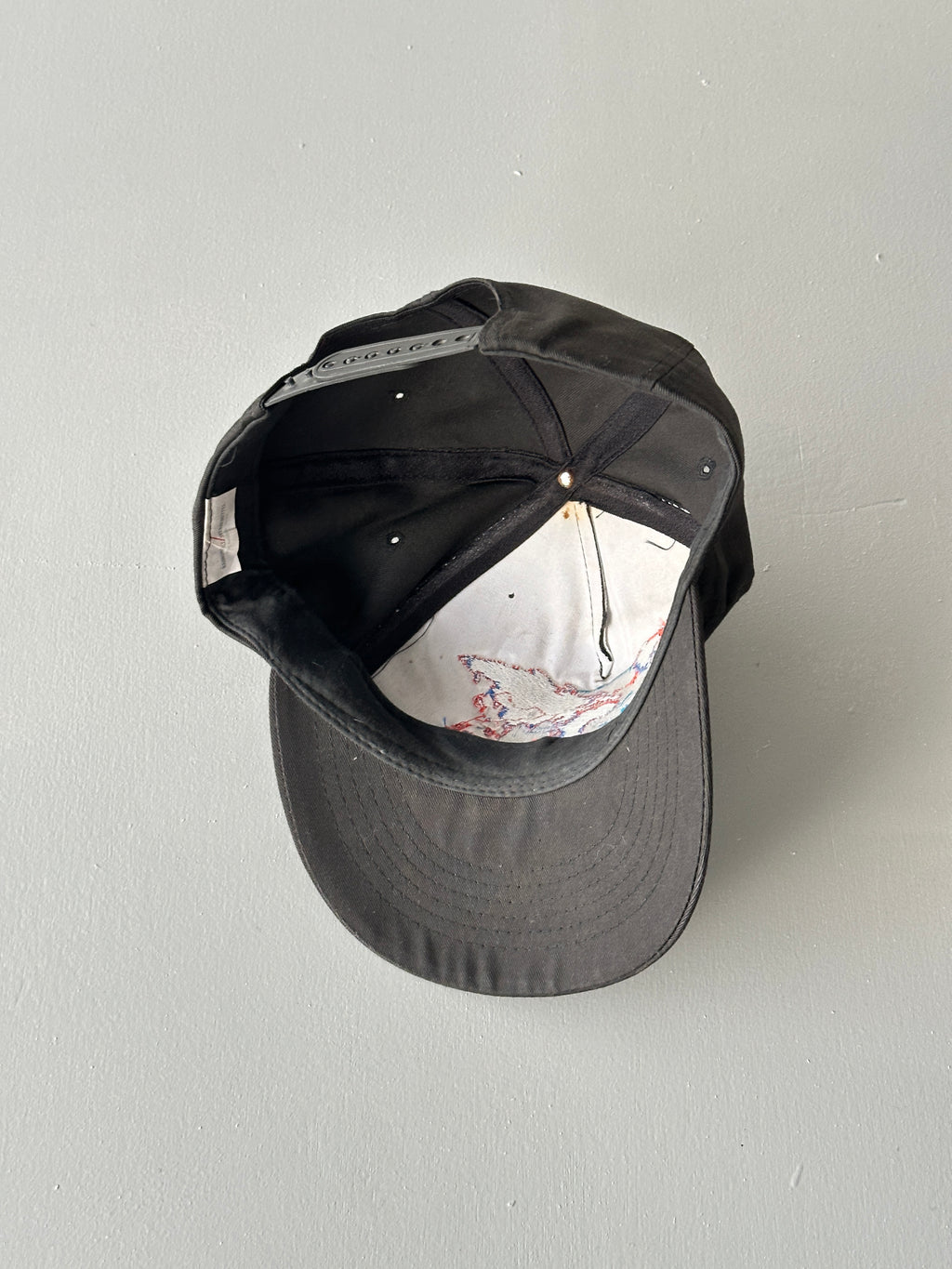 Black Eurocopter Helicopter 90's Vintage SnapBack Trucker Cap