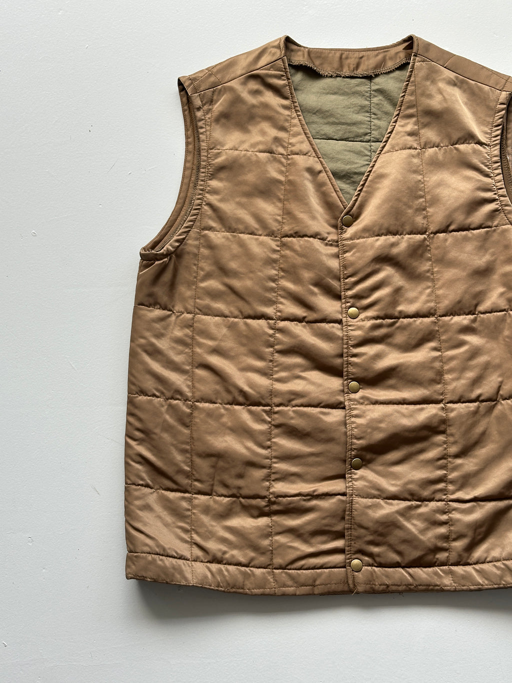 American Vintage Military Style Quilted Liner Vest Vintage - Medium