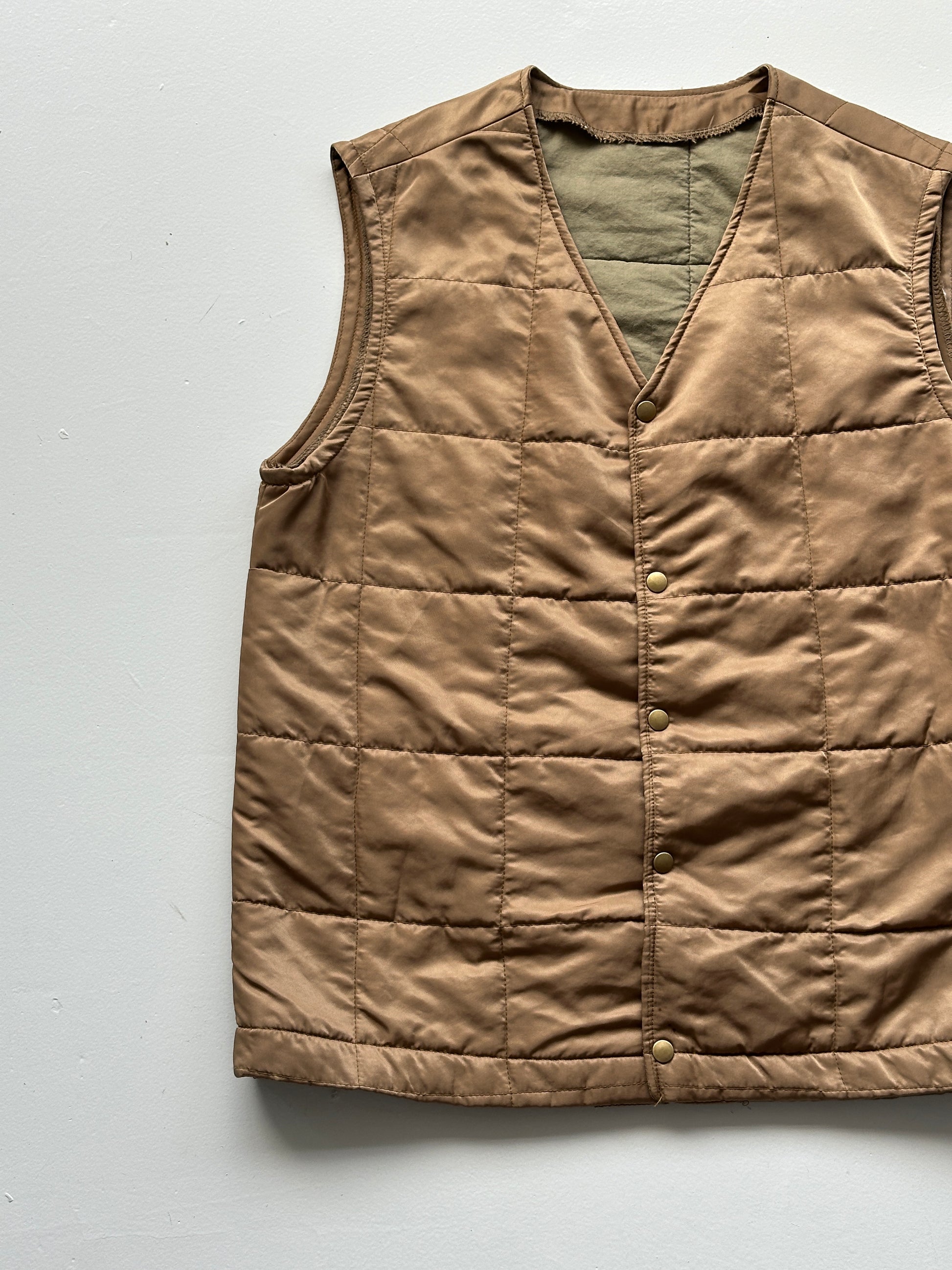 American Vintage Military Style Quilted Liner Vest Vintage - Medium