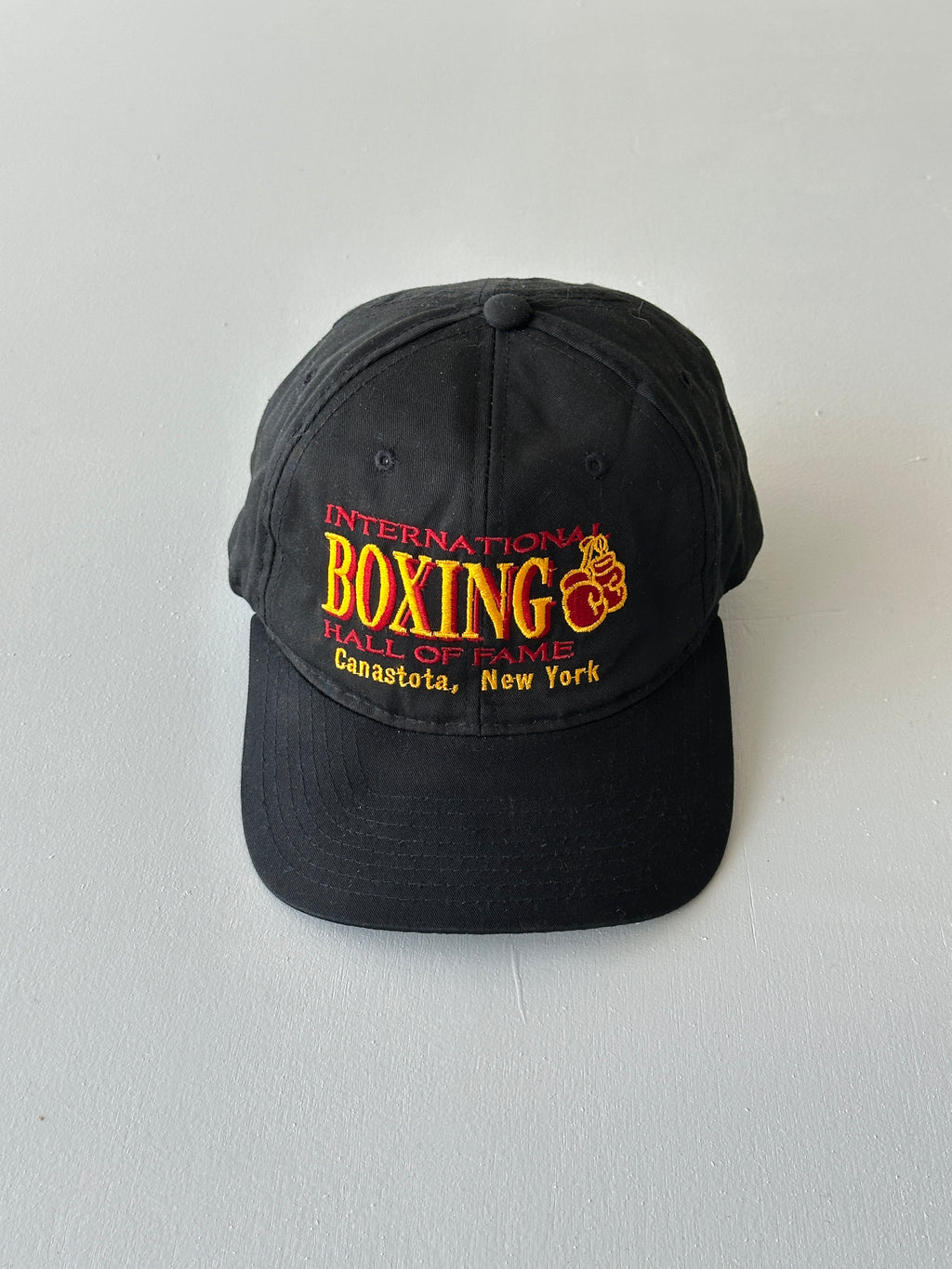 Black International Boxing Hall of Fame 90's Vintage SnapBack Trucker Cap