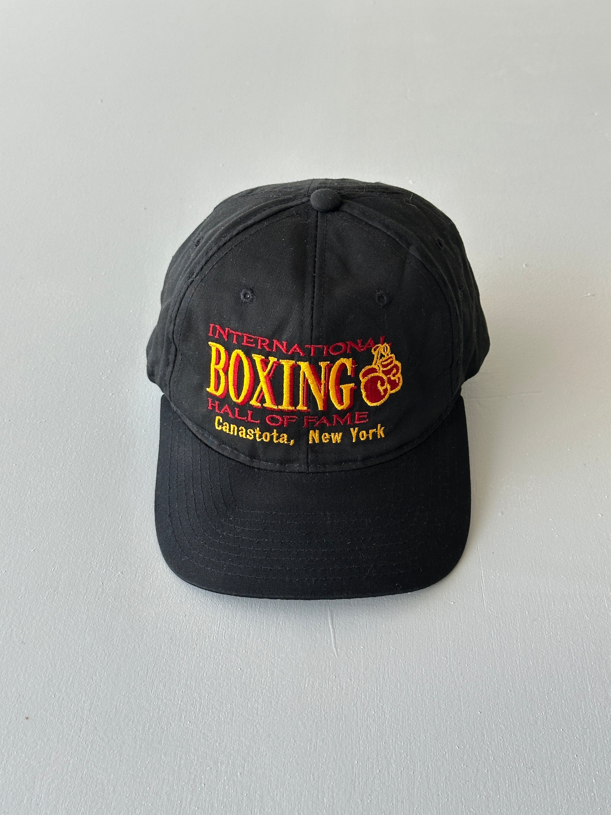 Black International Boxing Hall of Fame 90's Vintage SnapBack Trucker Cap