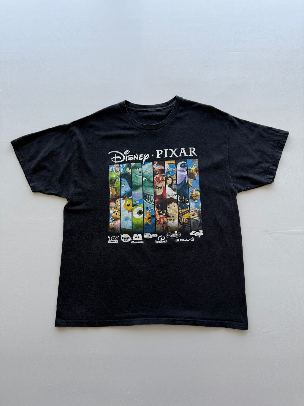 Disney Pixar Multi-Film 00's Vintage Graphic T-Shirt - Large