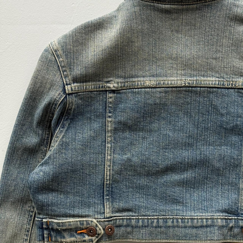 Lee Cropped Denim Vintage Y2K Jacket - Womens Size 8