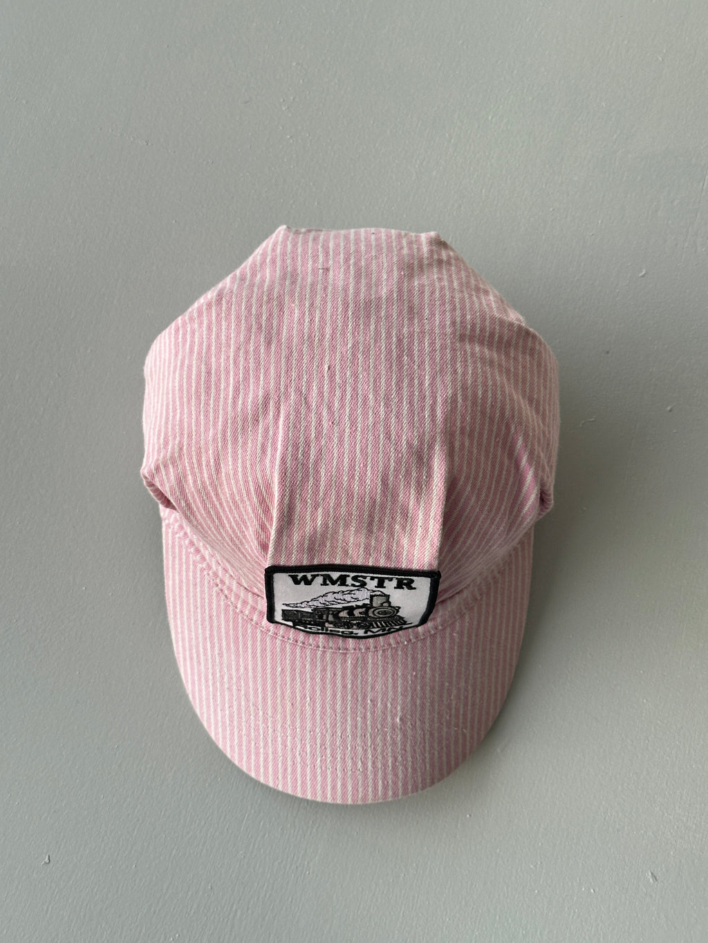 Childrens Pink WMSTR Steam Train Vintage Railroad Conductors Trucker Cap