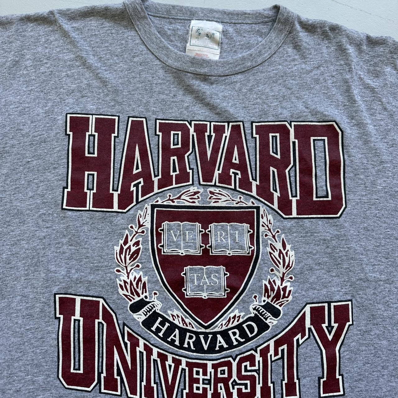 Harvard University Grey 90s Vintage T-shirt - 2XL