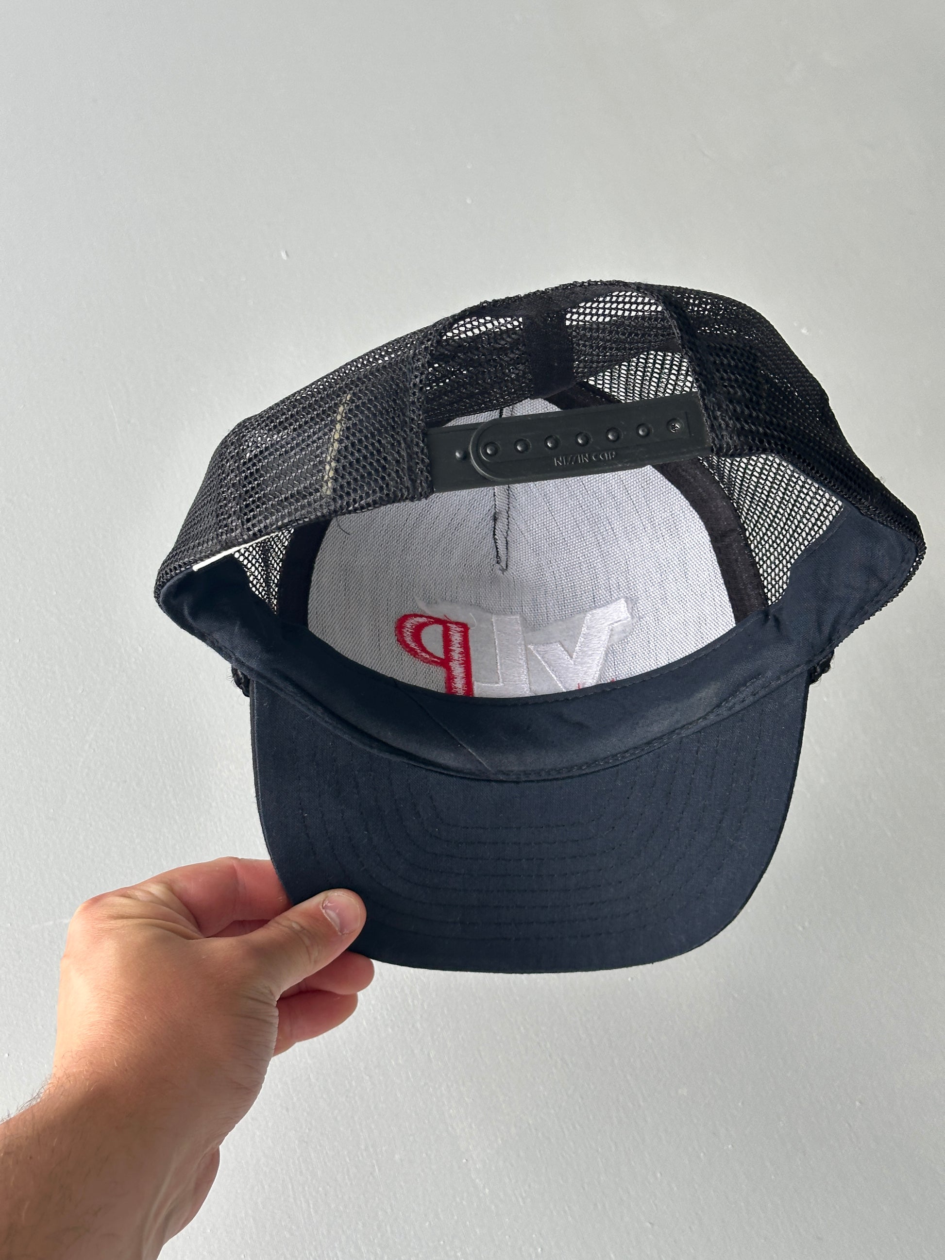 Black VLP Victor L. Phillips Co. 90's Vintage Mesh SnapBack Trucker Cap