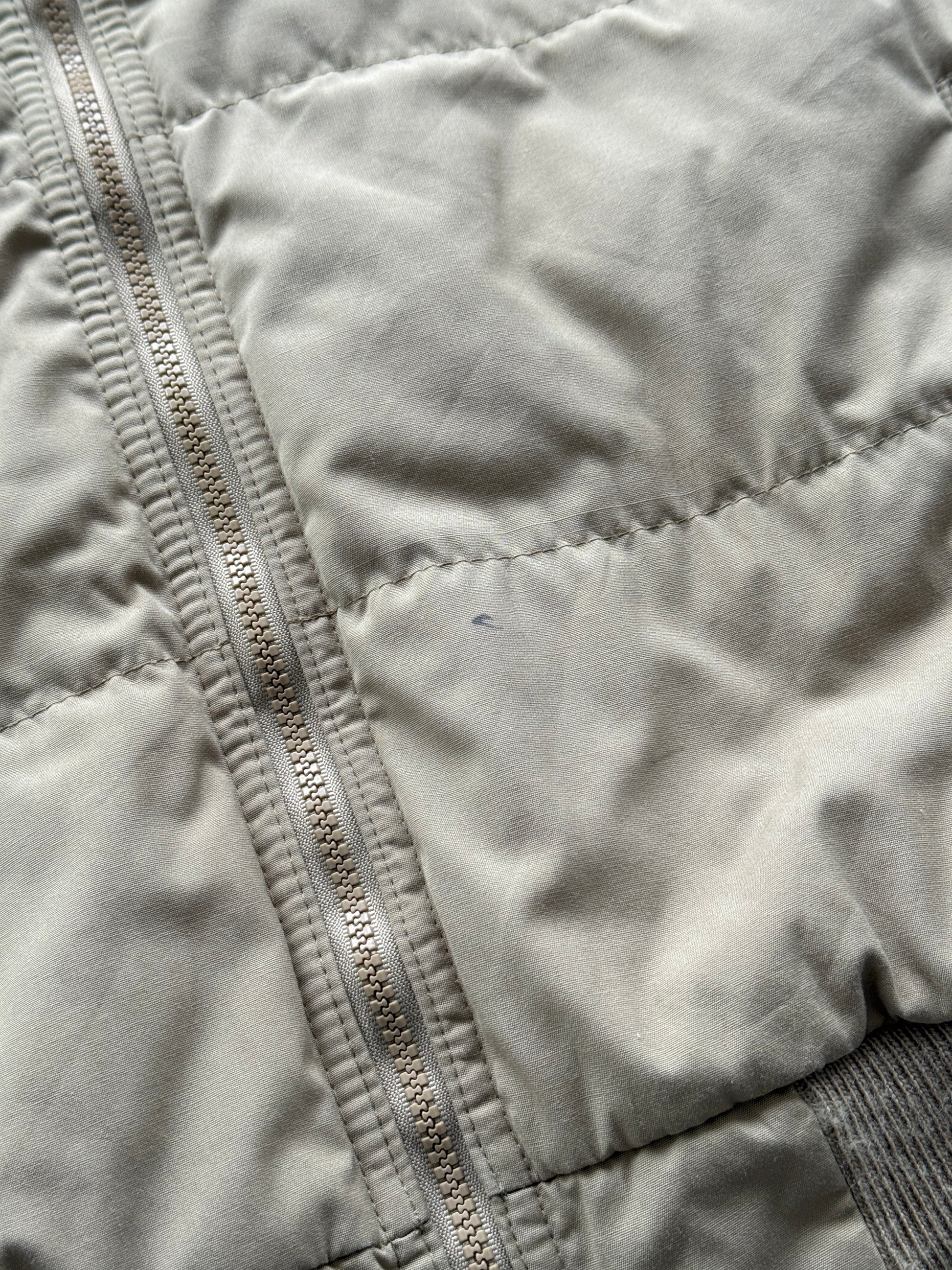 Cream Woolrich 90's Vintage Insulated Puffer Vest Body Warmer - Medium