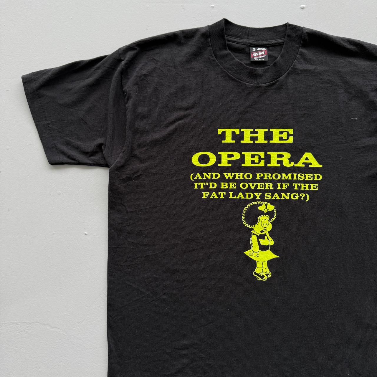Black The Opera Vintage 90s T-shirt - XL